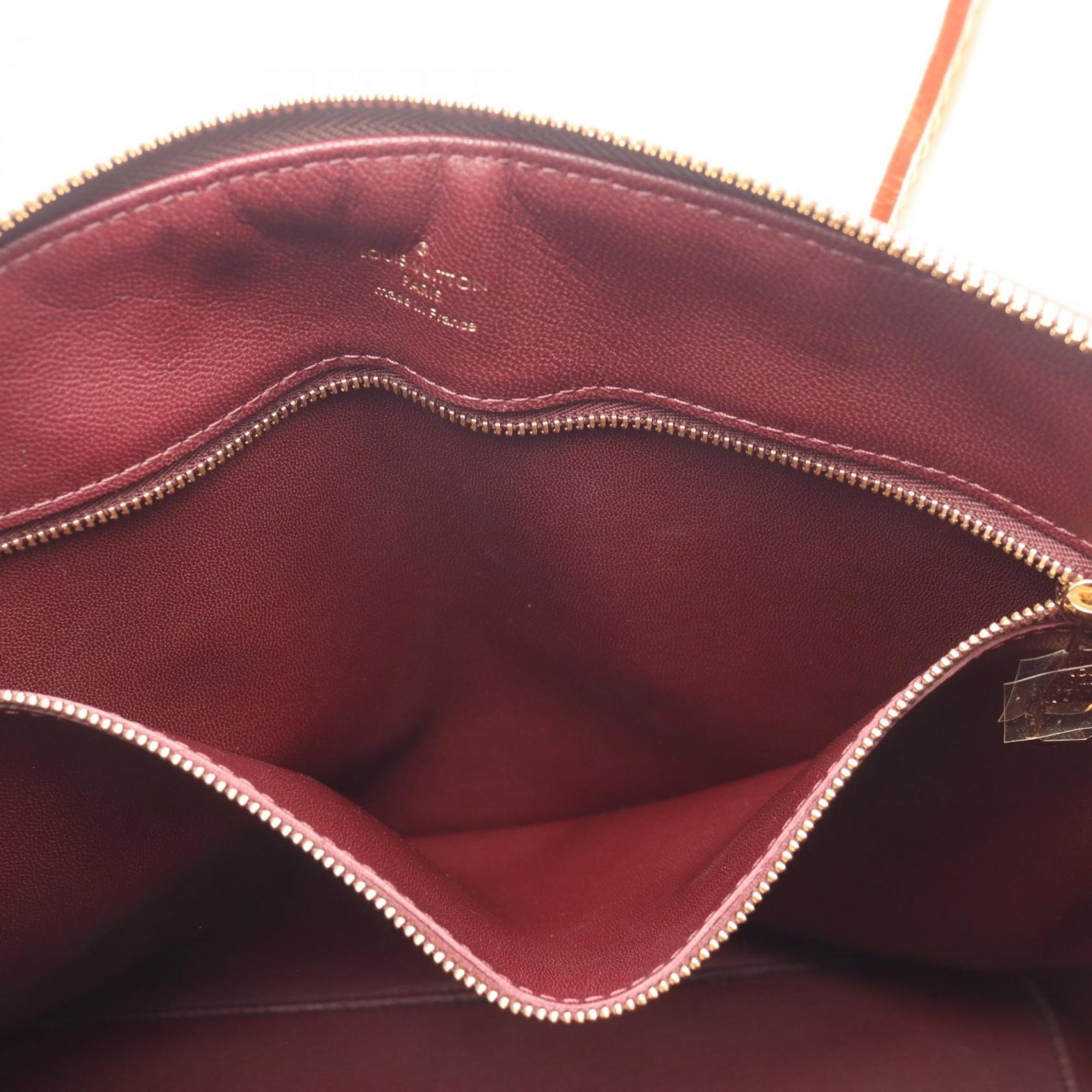 Louis Vuitton Brown Monogram Coated Canvas Leather Handbag