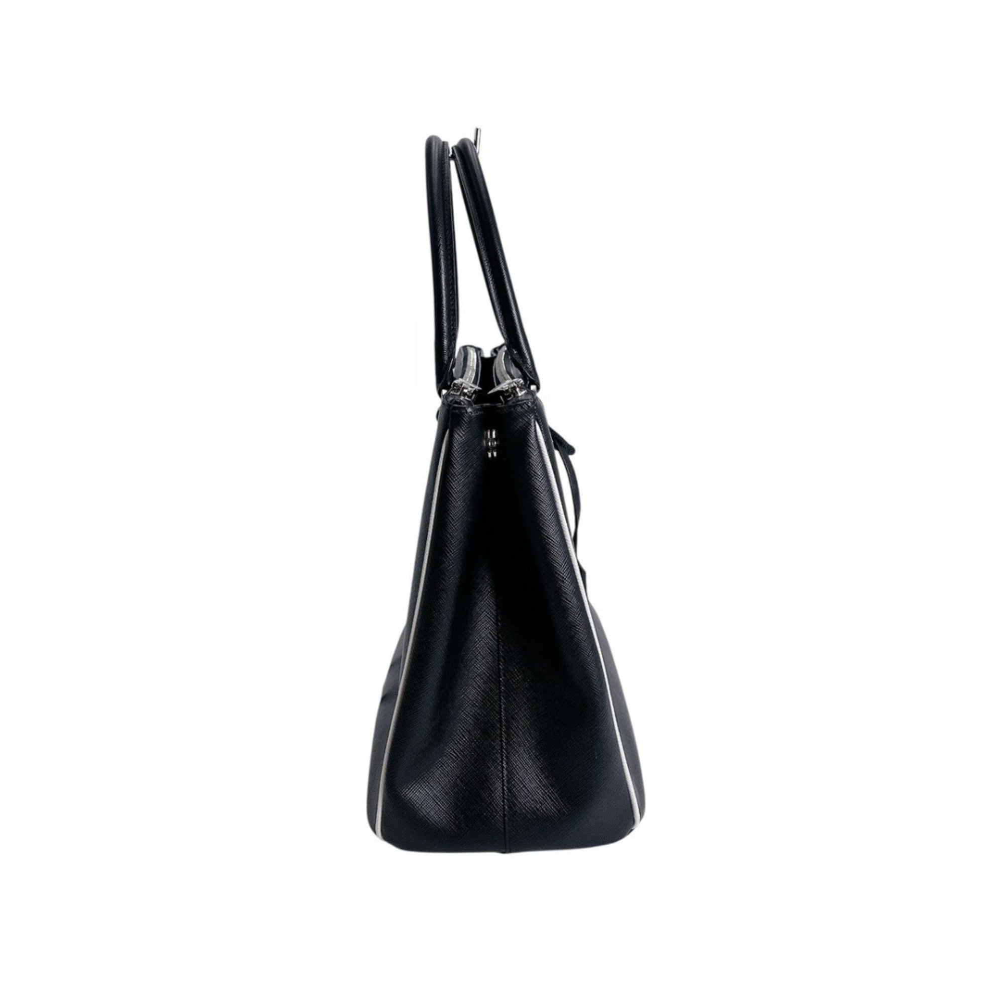 Prada Saffiano Black Leather Tote Bag
