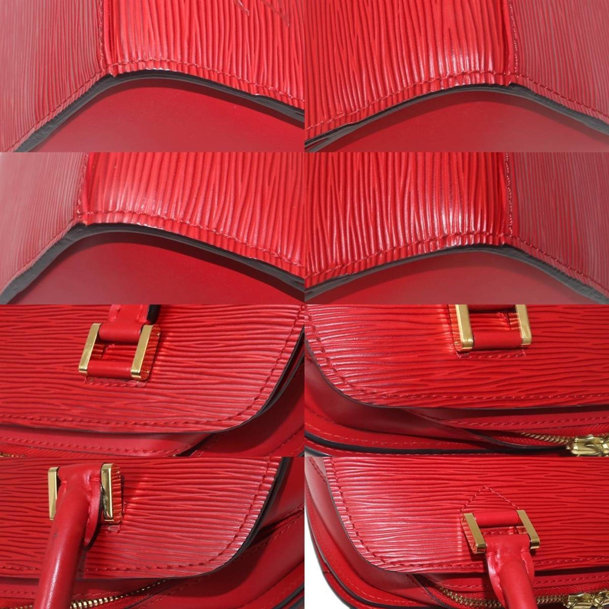 Louis Vuitton Red Color Leather Handbag
