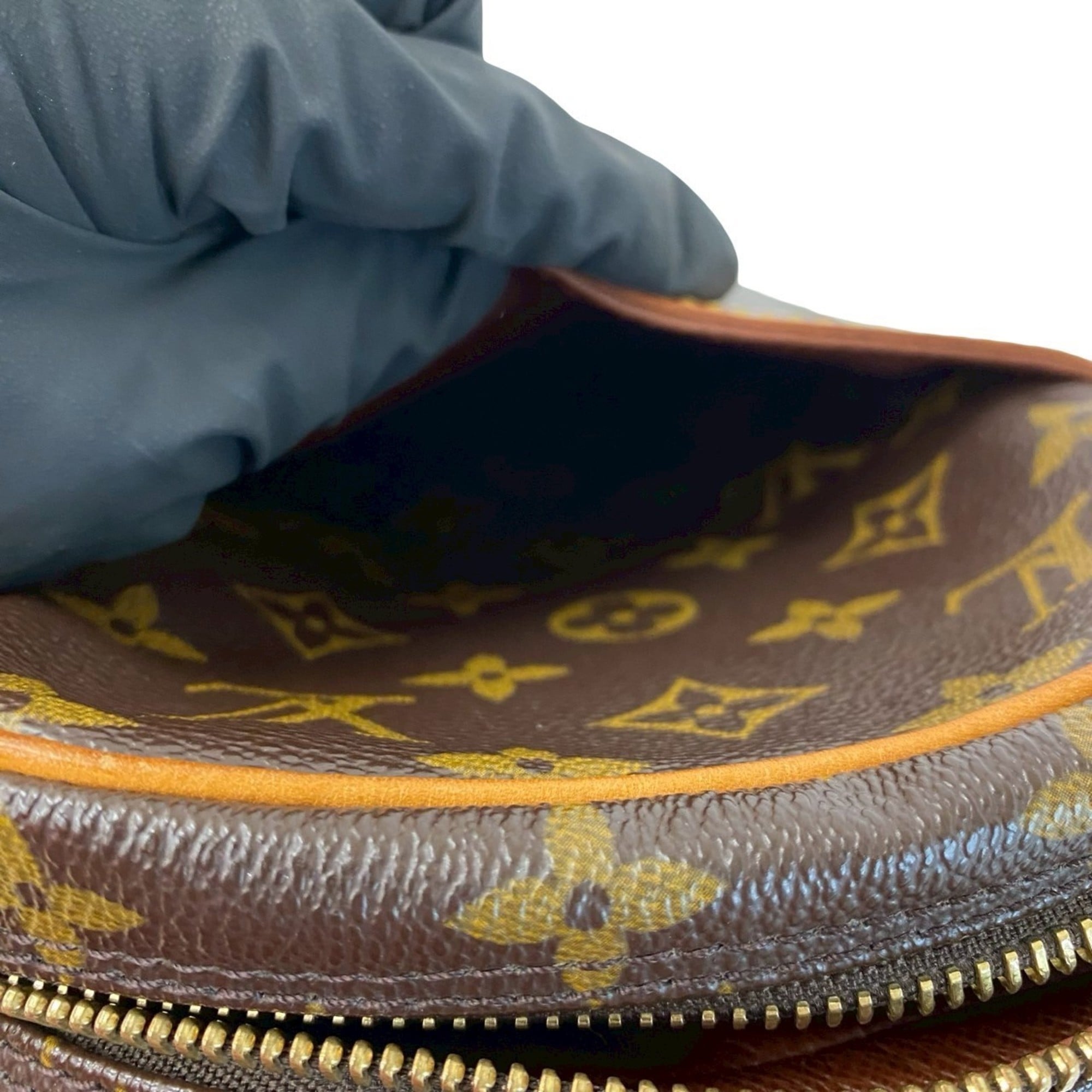 Louis Vuitton Brown Leather Pvc Pochette Shoulder Bag