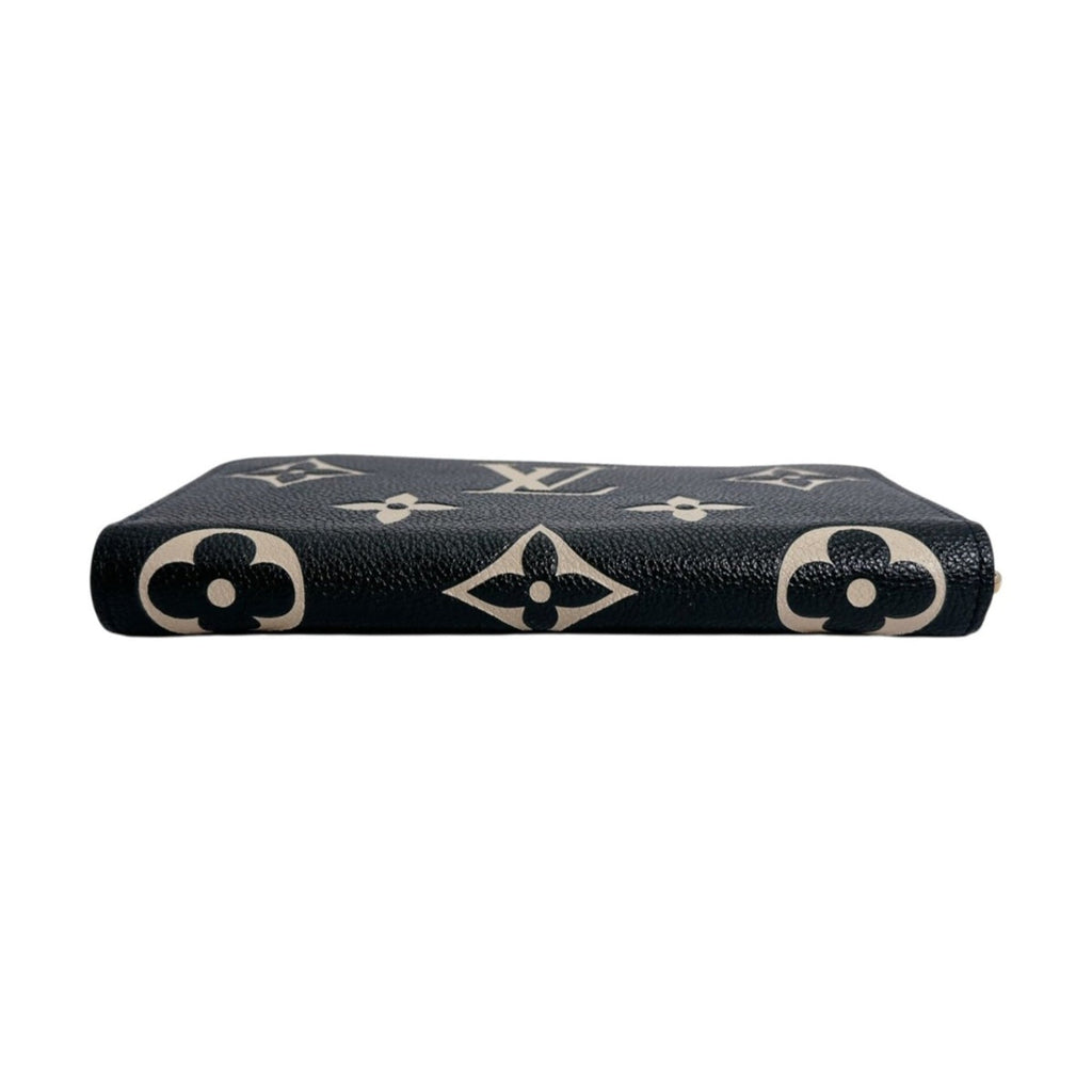 Louis Vuitton Beige Black Monogram Empreinte Long Wallet