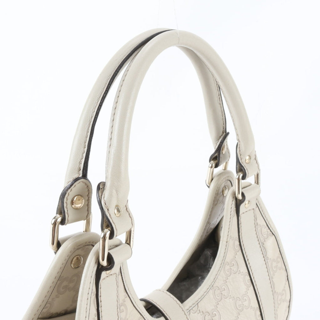 Gucci Guccissima White Leather Handbag (Pre-Owned)
