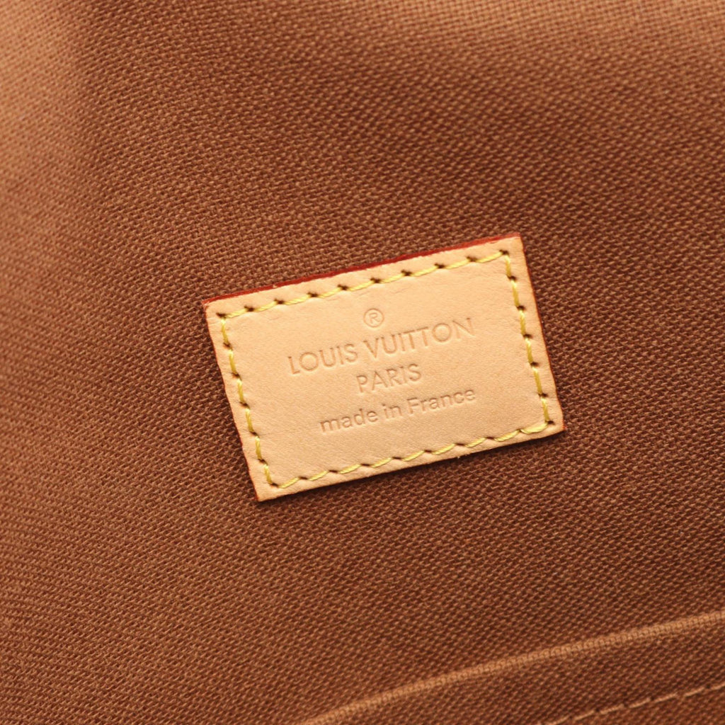 Louis Vuitton Brown Coated Canvas Monogram Leather Handbag Shoulder Bag