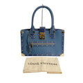 Louis Vuitton Blue Leather Handbag