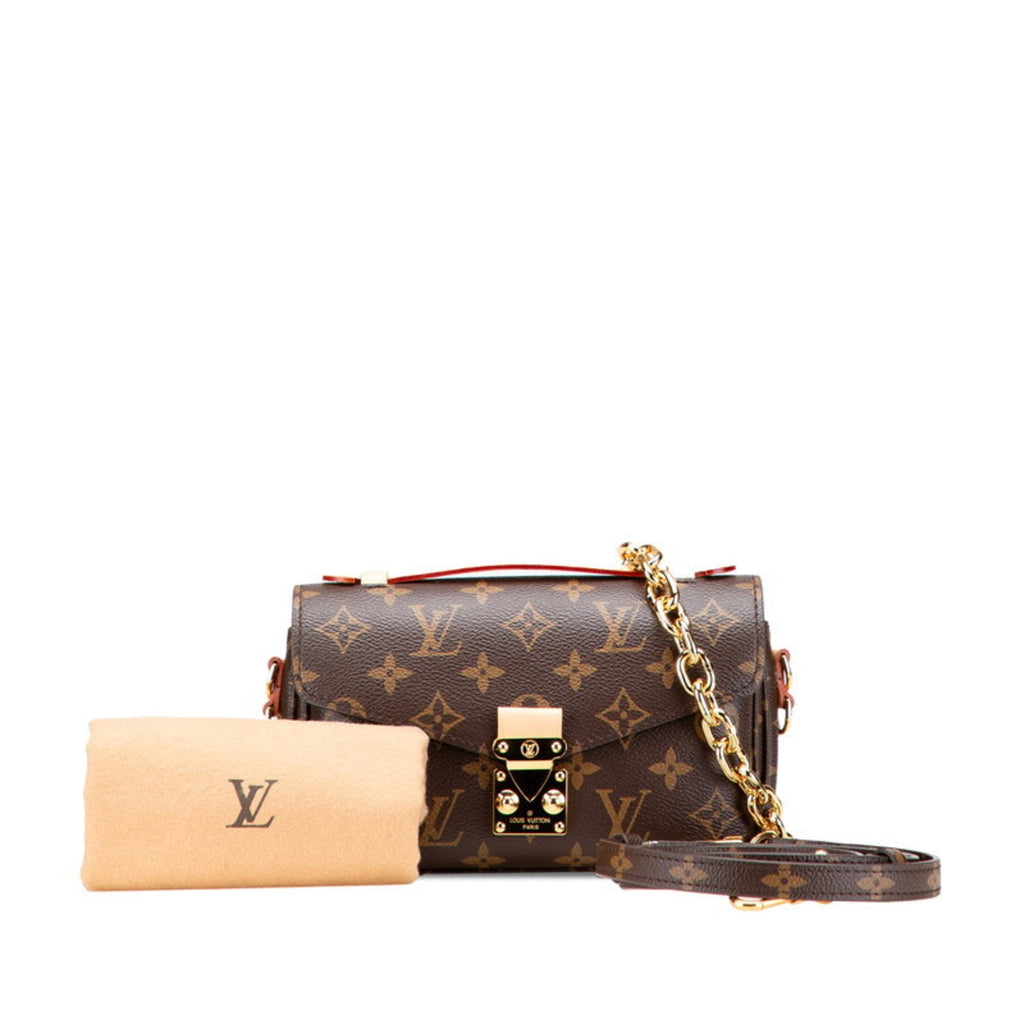 Louis Vuitton Monogram Brown Pvc Leather Handbag Shoulder Bag
