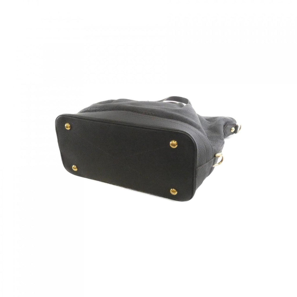 Louis Vuitton Mahina Black Leather Handbag
