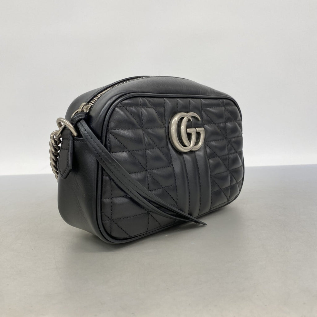 Gucci Black Leather Shoulder Bag (Pre-Owned)