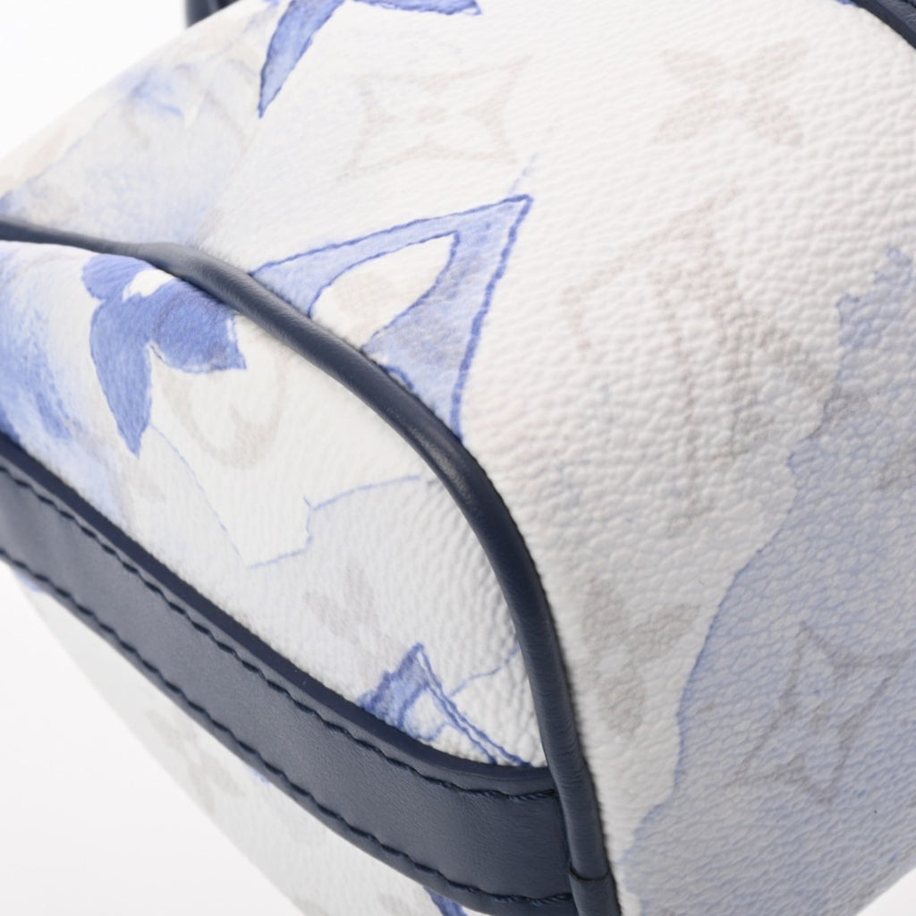 Louis Vuitton Blue White Monogram Canvas Handbag