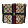 Gucci Sherry Line Black Pvc Clutch Bag Pouch (Pre-Owned)