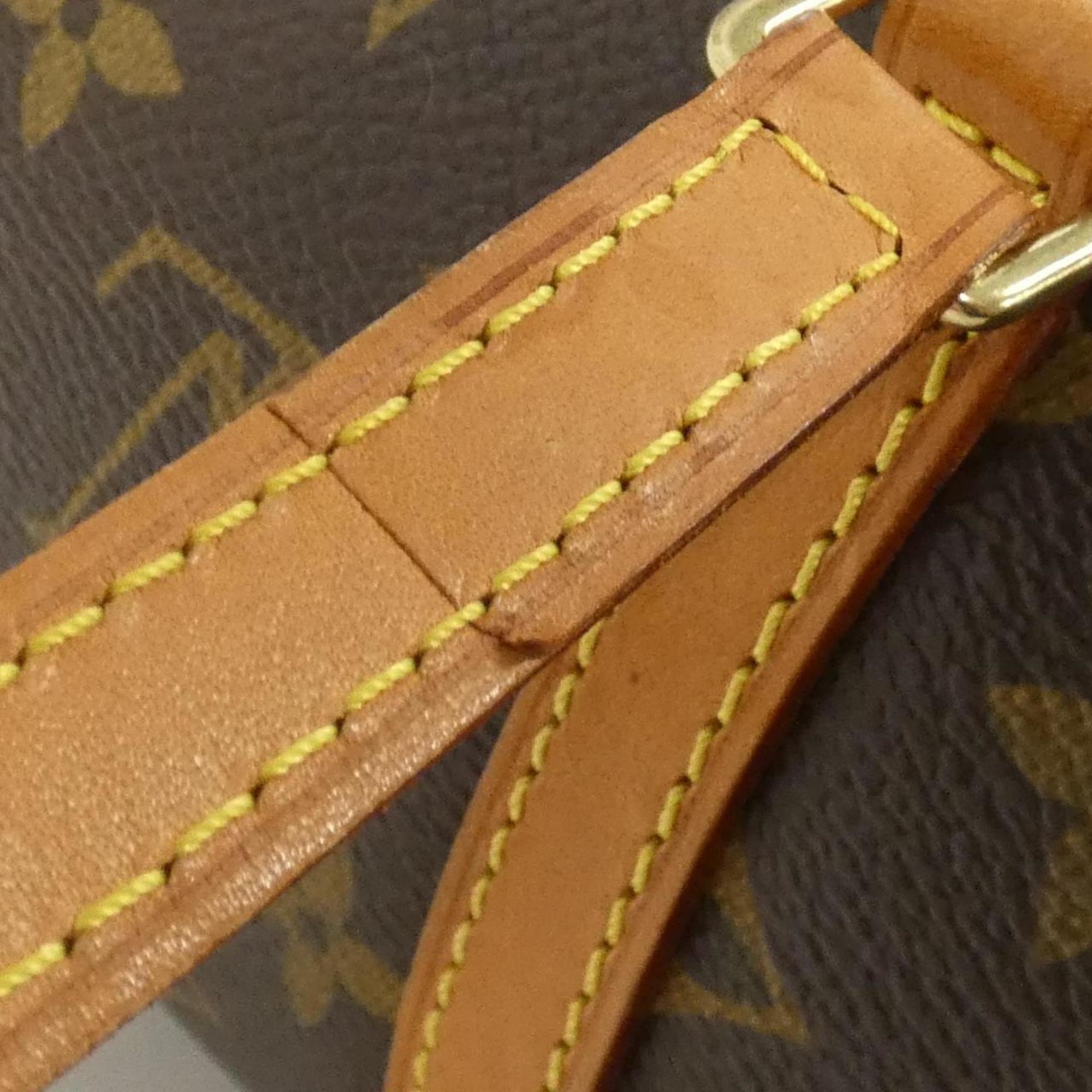 Louis Vuitton Marron Coated Canvas Handbag