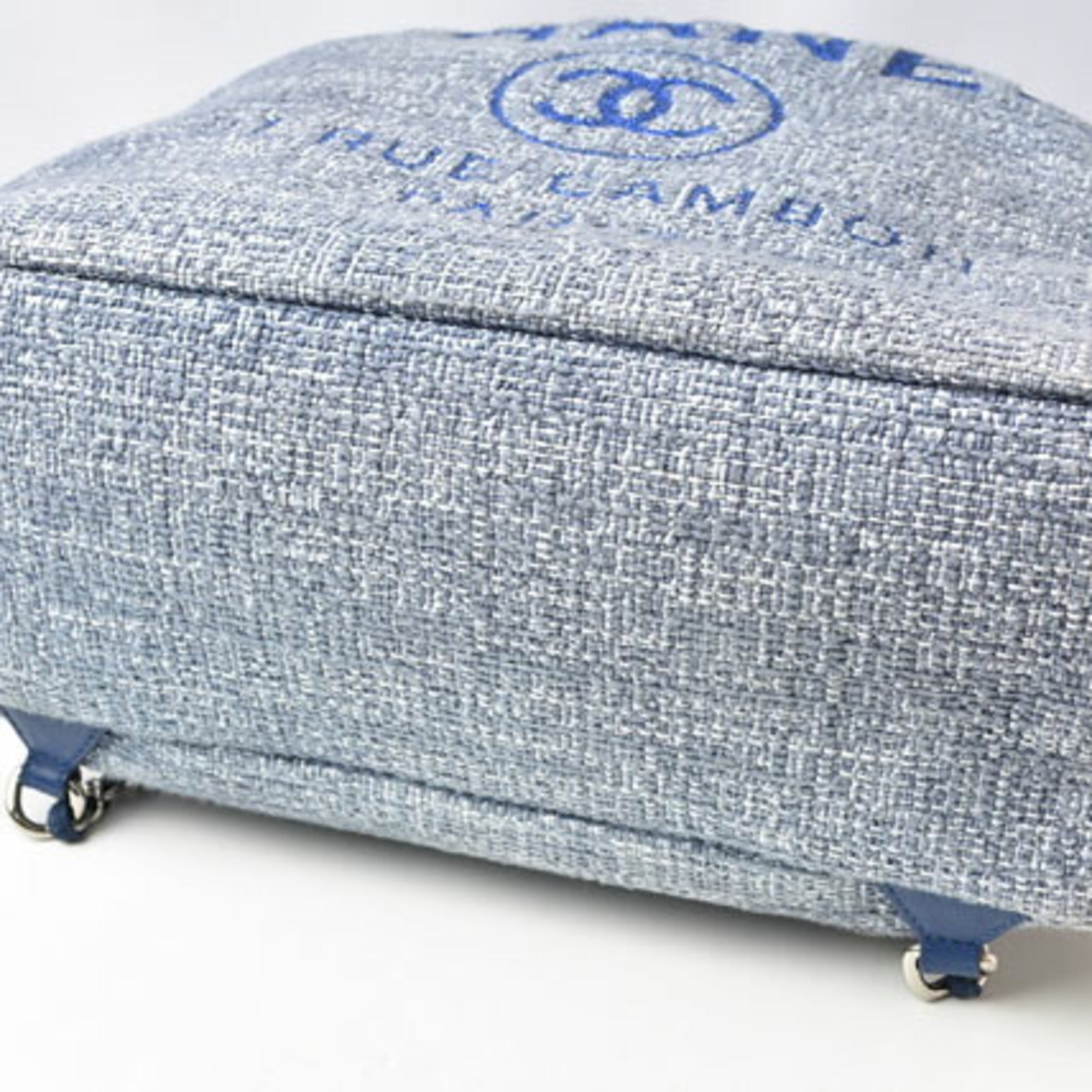 Chanel Cotton Canvas Denim Backpack