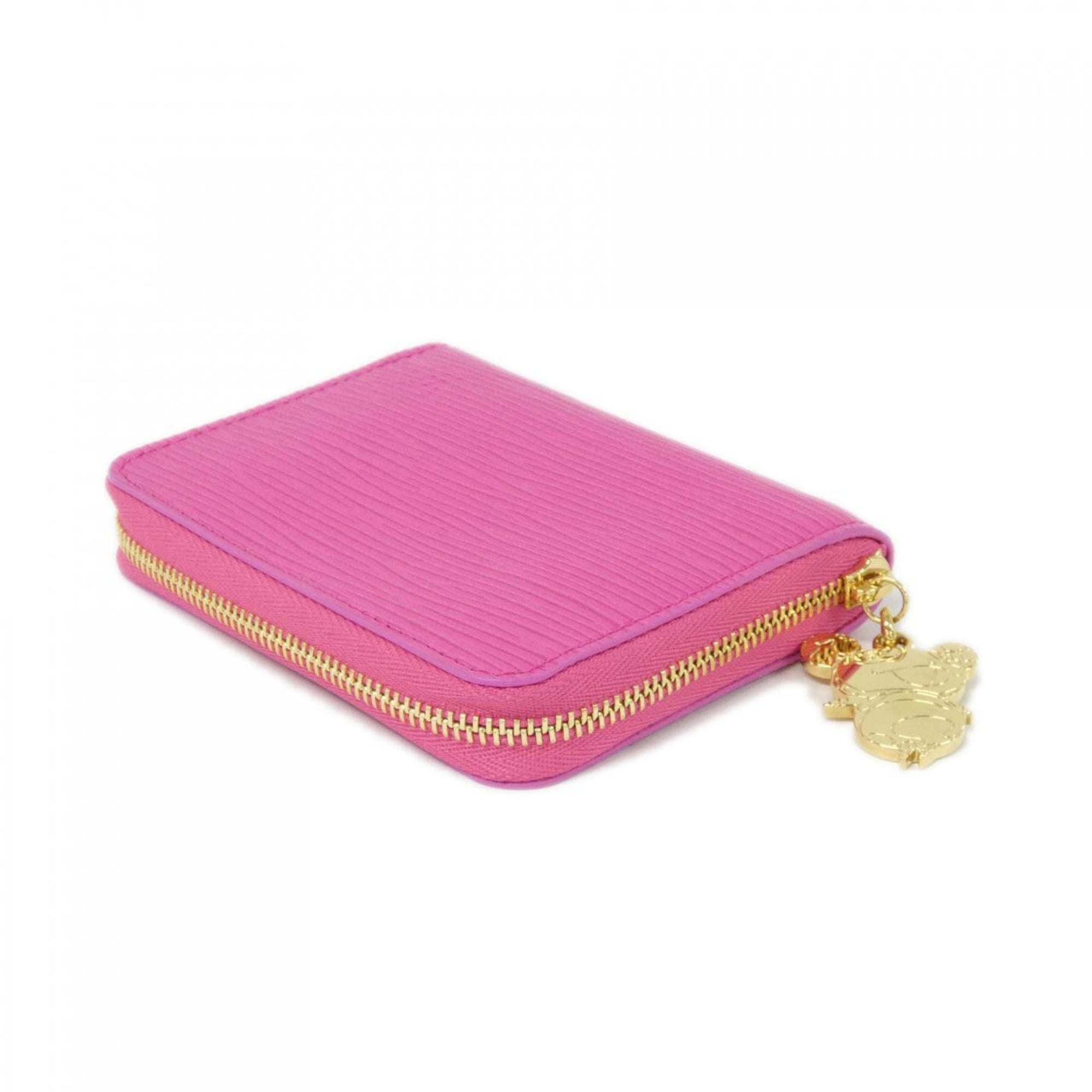 Louis Vuitton Pink Leather Coin Purse/Coin Case