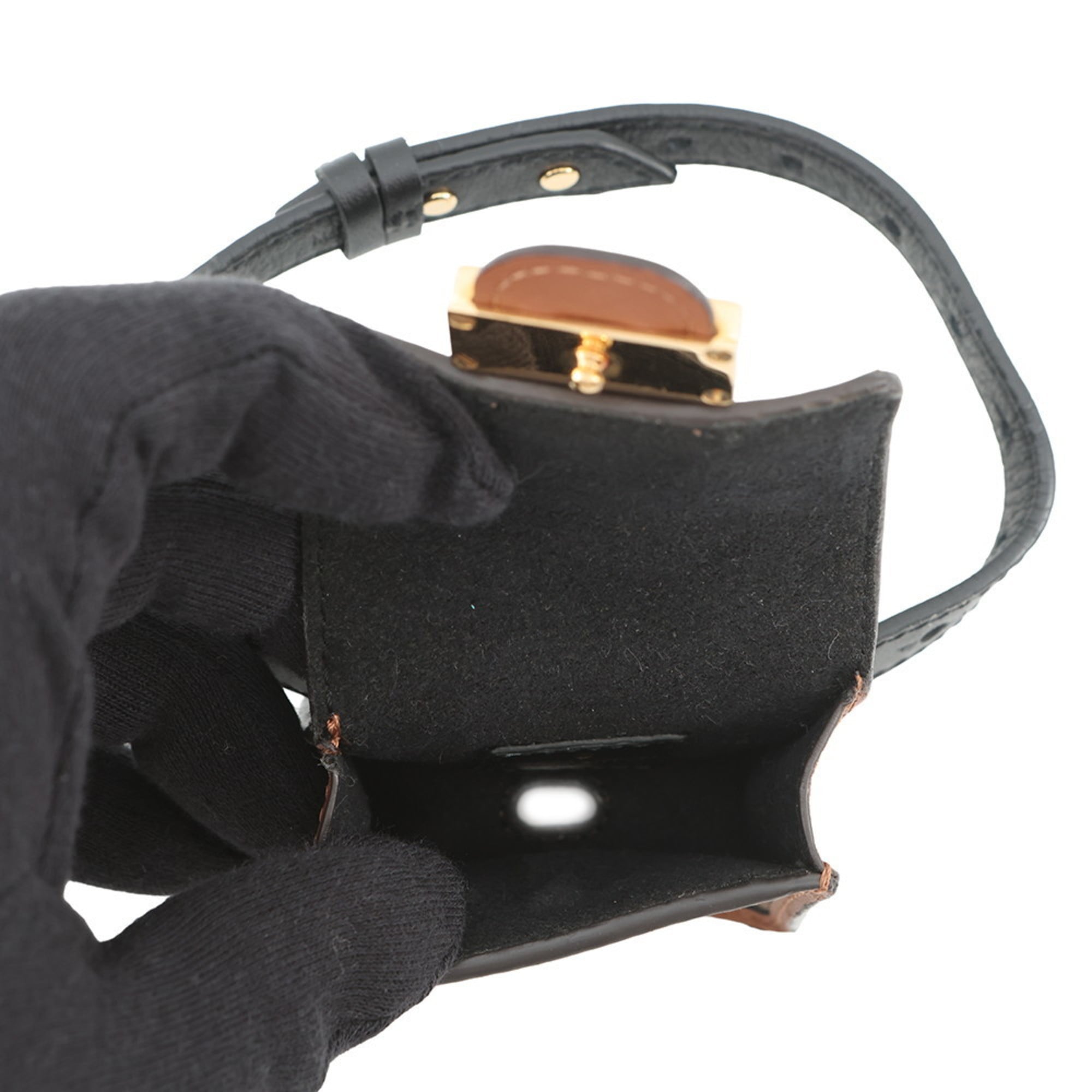 Louis Vuitton Brown Noir Monogram Pouch