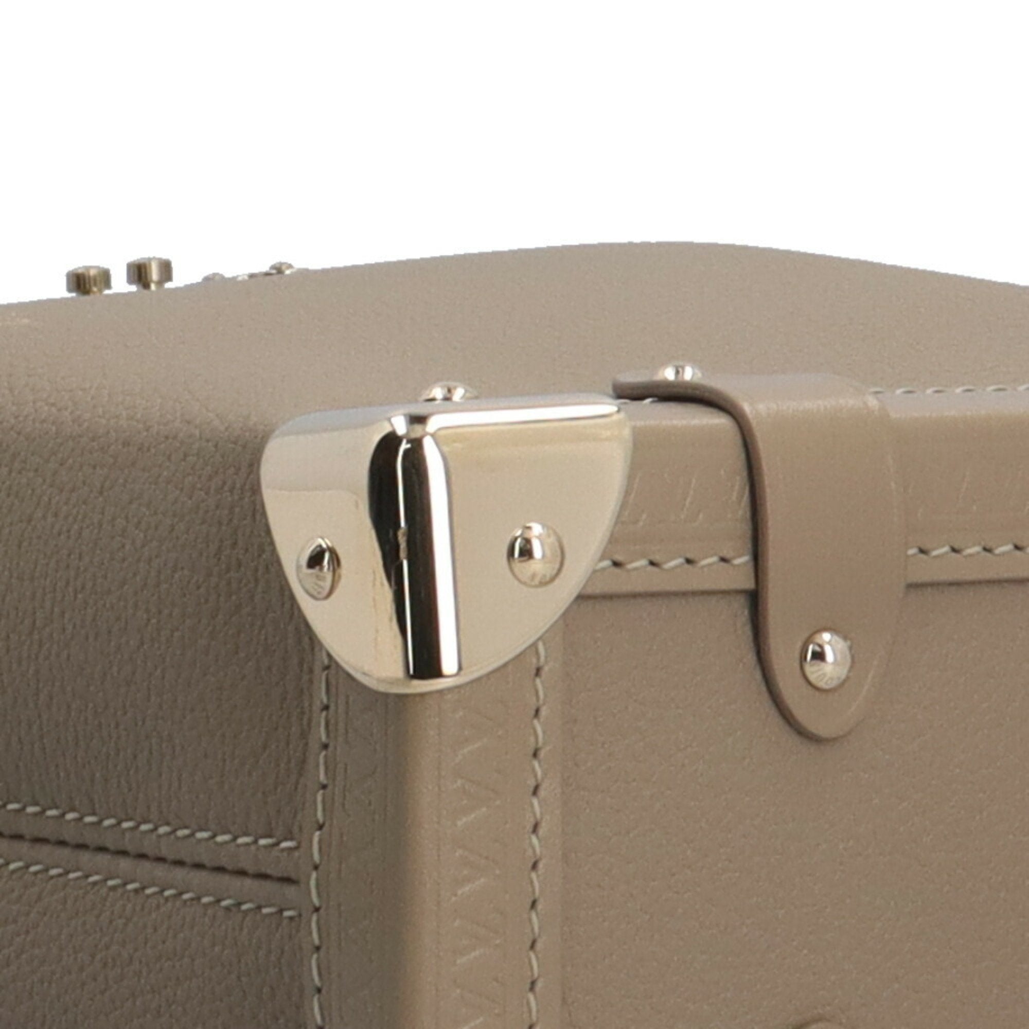 Louis Vuitton Beige Taupe Leather Shoulder Bag