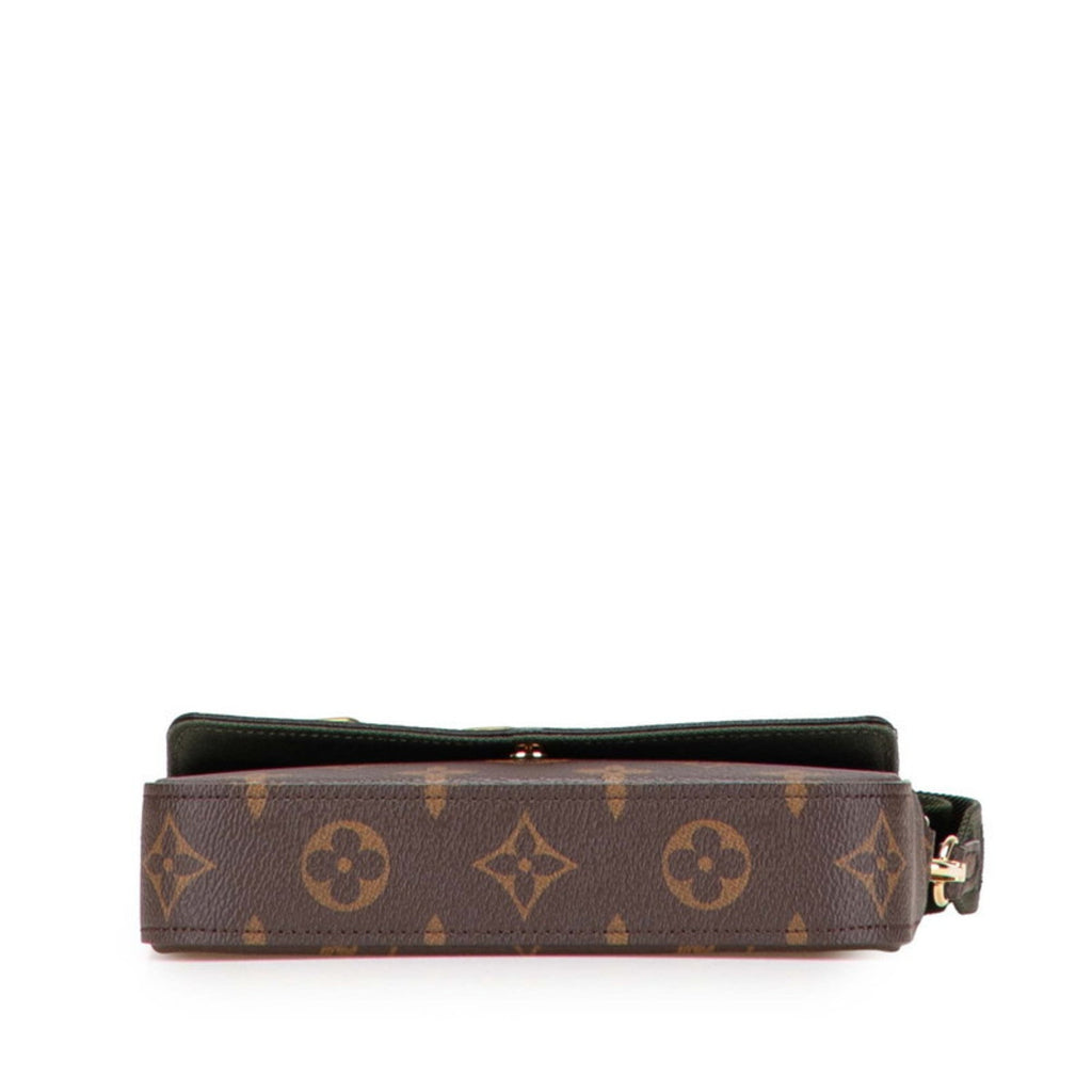 Louis Vuitton Monogram Brown Khaki Monogram Monogram Pochette Pouch Shoulder Bag