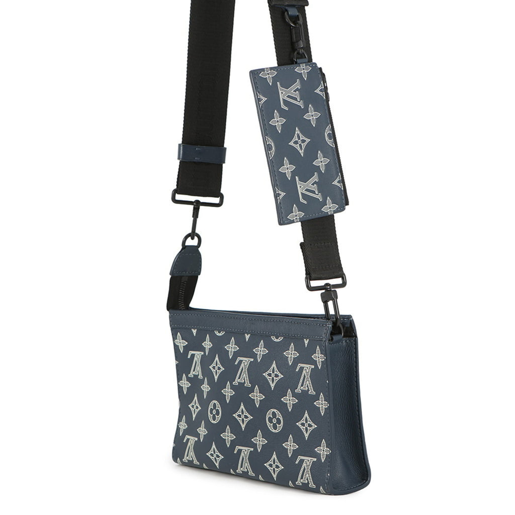 Louis Vuitton Monogram Shadow Navy Monogram Shadow Shoulder Bag