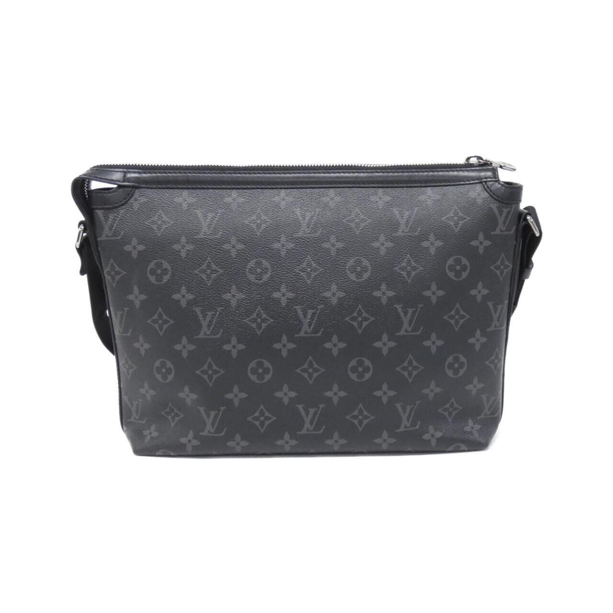 Louis Vuitton Black Coated Canvas Shoulder Bag