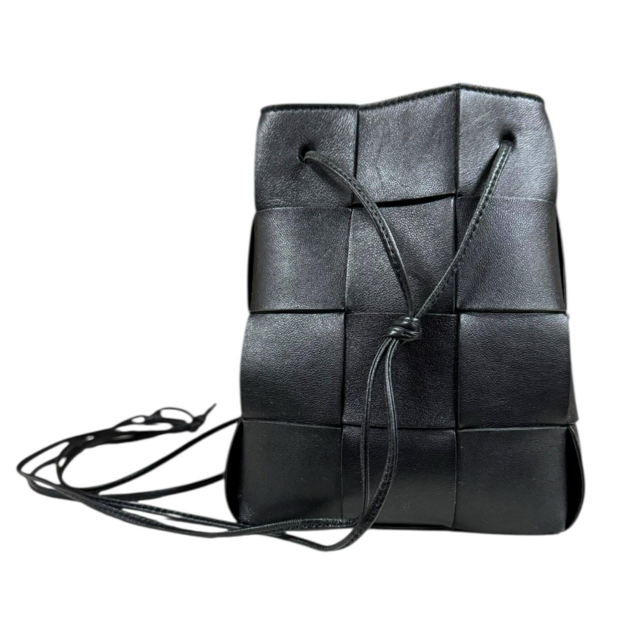 Bottega Veneta Black Leather Shoulder Bag