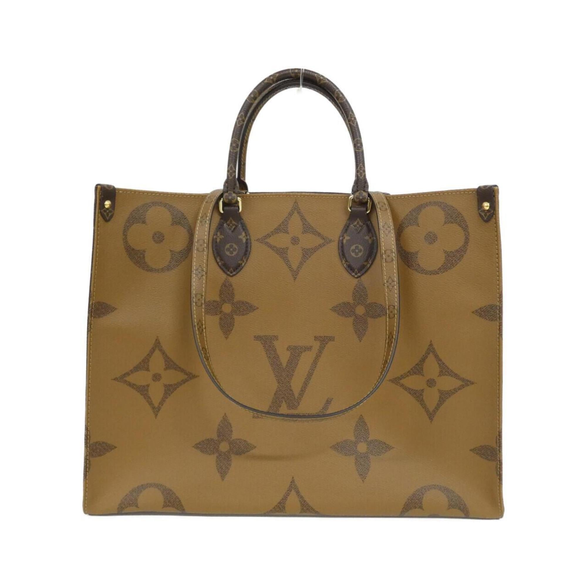 Louis Vuitton Marron Coated Canvas Handbag