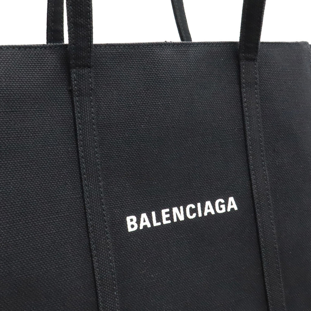 Balenciaga Black Canvas Shoulder Bag Tote