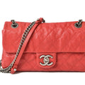 Chanel Red Color Caviar Leather Shoulder Bag