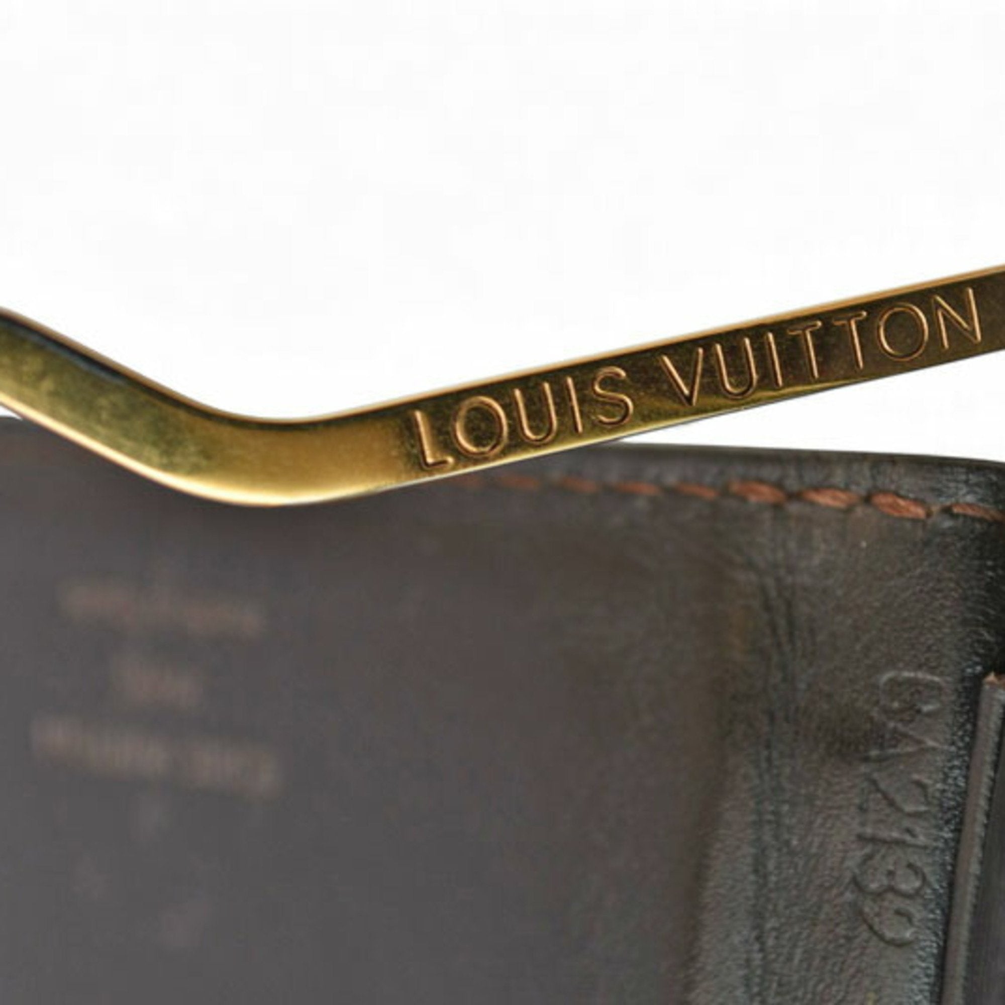Louis Vuitton Utah Coffee Utah Leather Money Clip