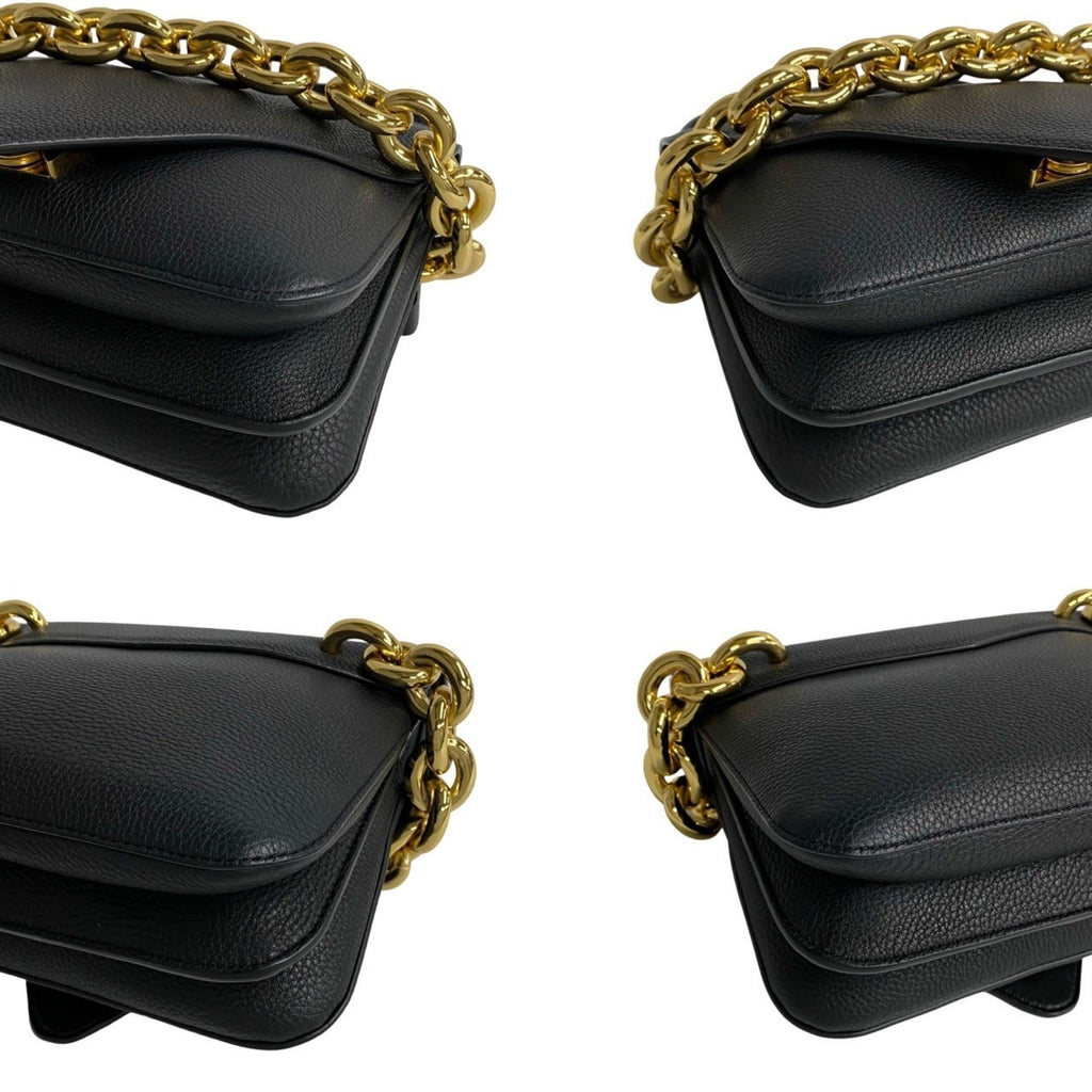 Bottega Veneta Black Leather Handbag Shoulder Bag