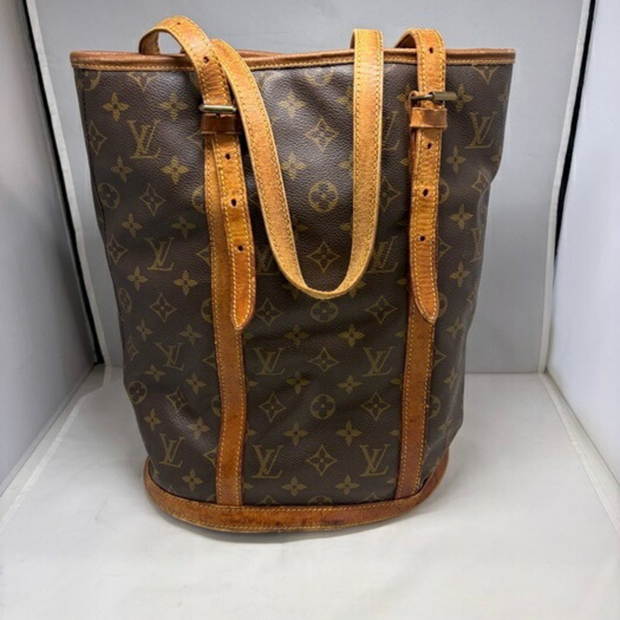 Louis Vuitton Brown Pvc Leather Shoulder Bag