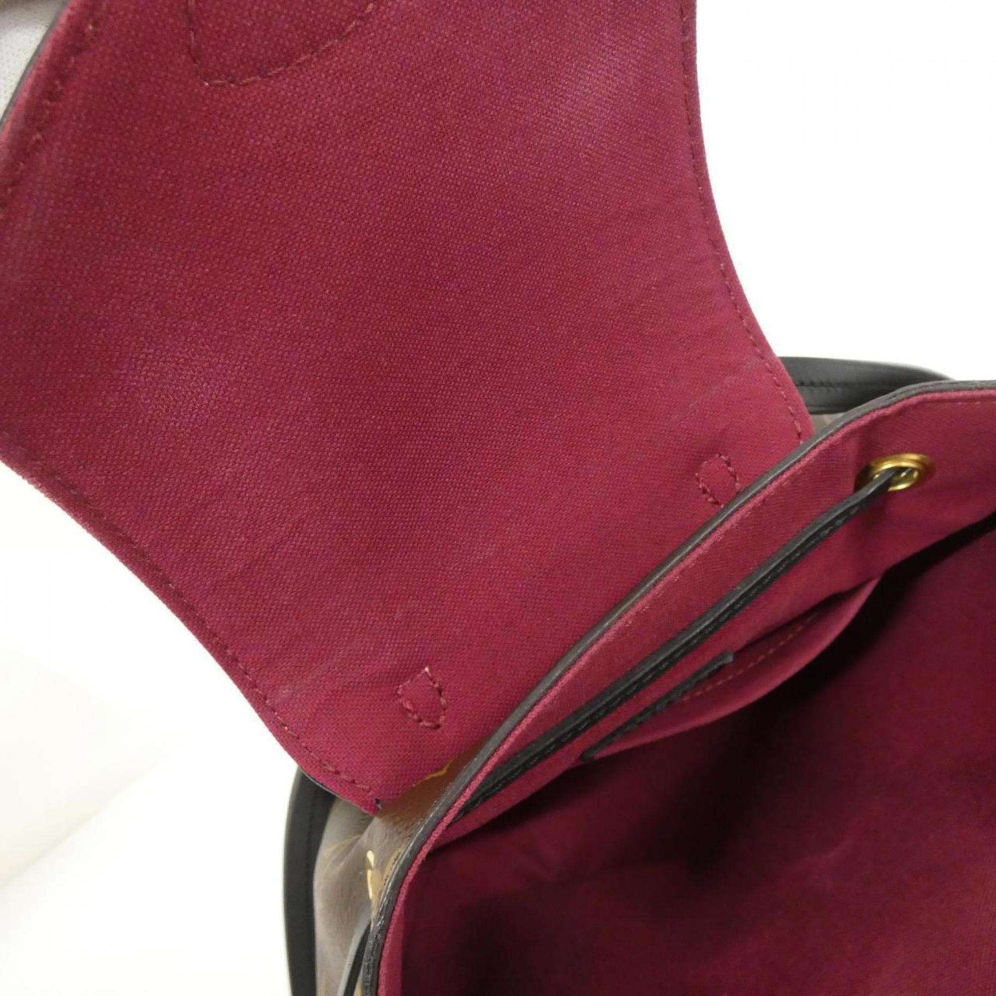 Louis Vuitton Black Marron Coated Canvas Backpack