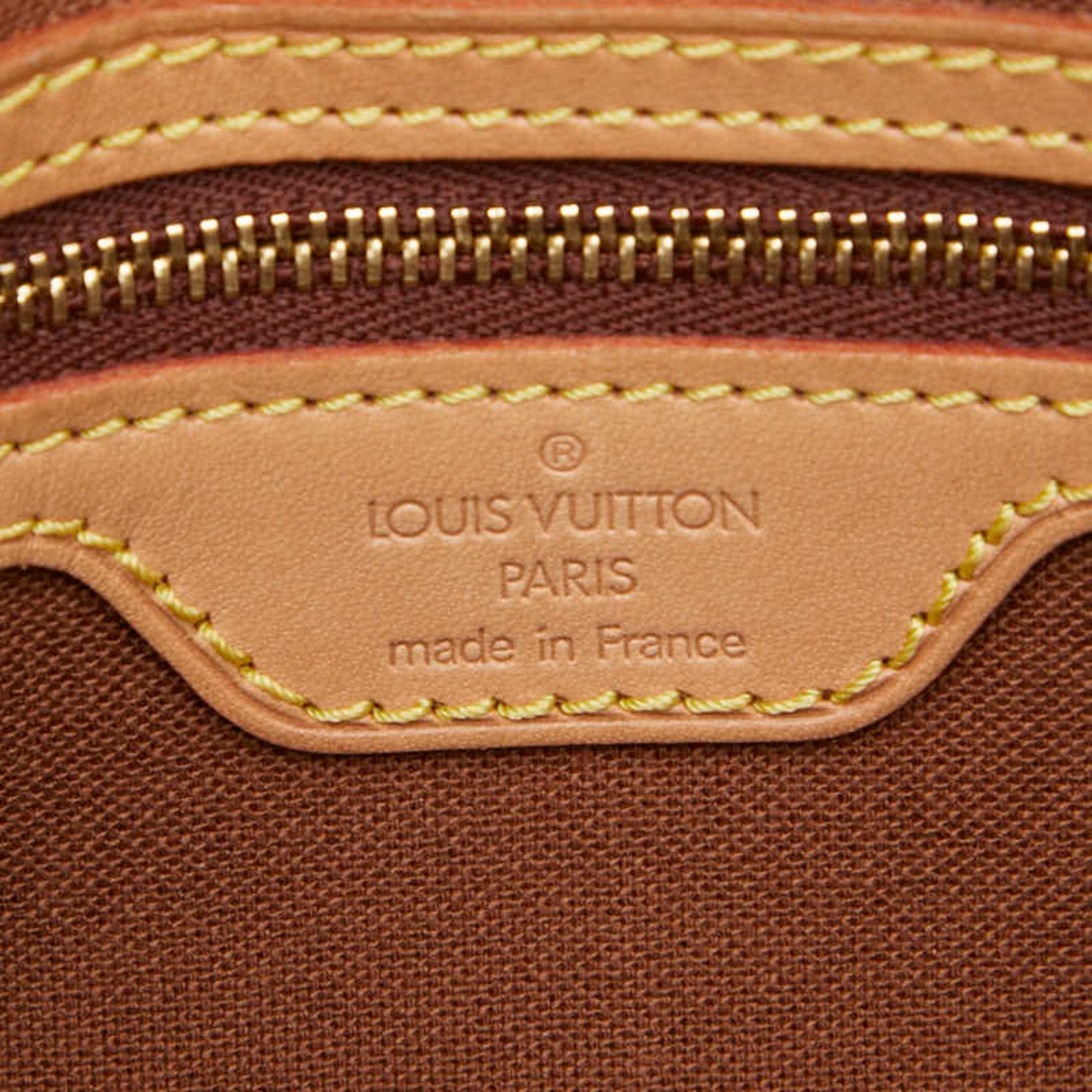 Louis Vuitton Brown Pvc Leather Handbag Shoulder Bag
