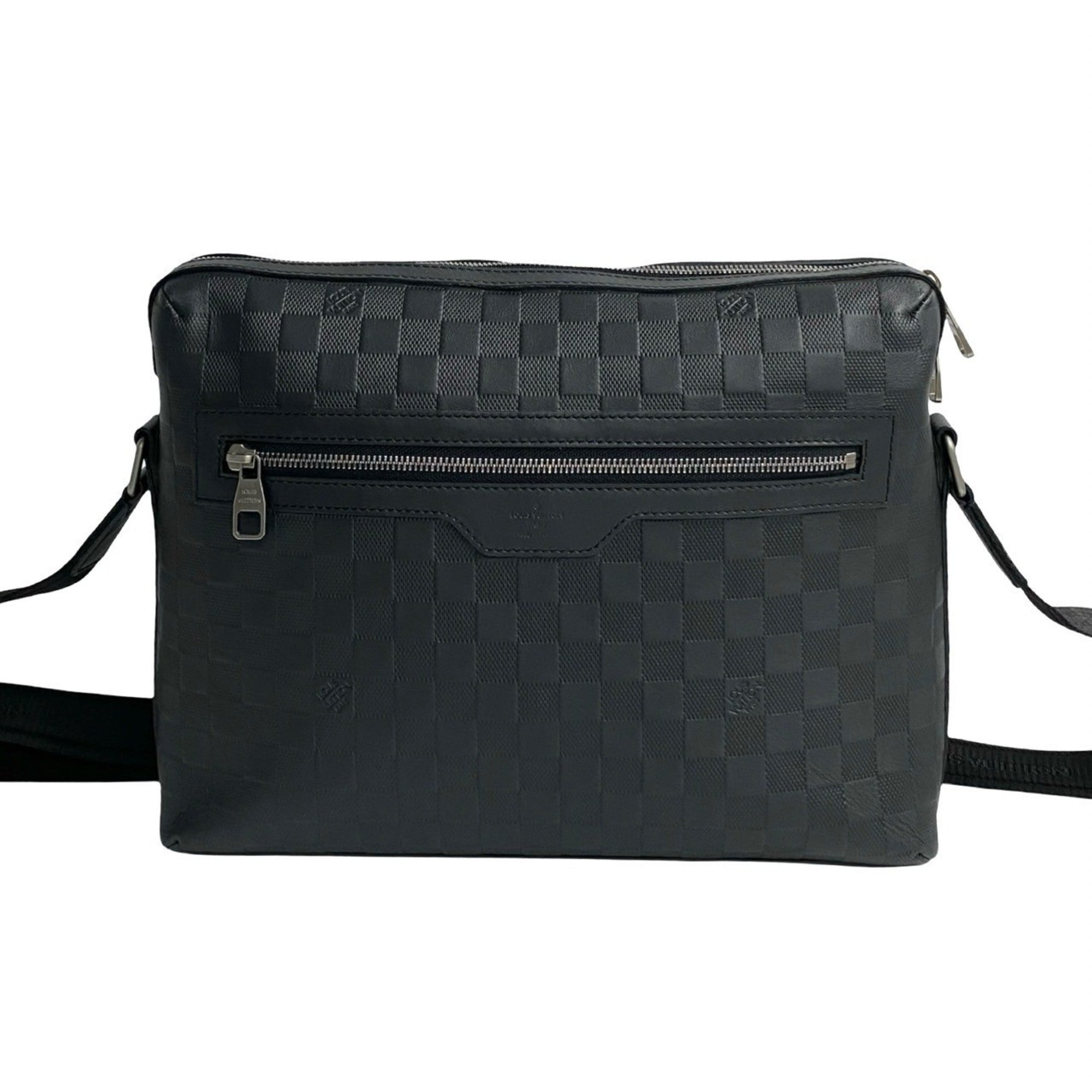 Louis Vuitton Black Leather Shoulder Bag