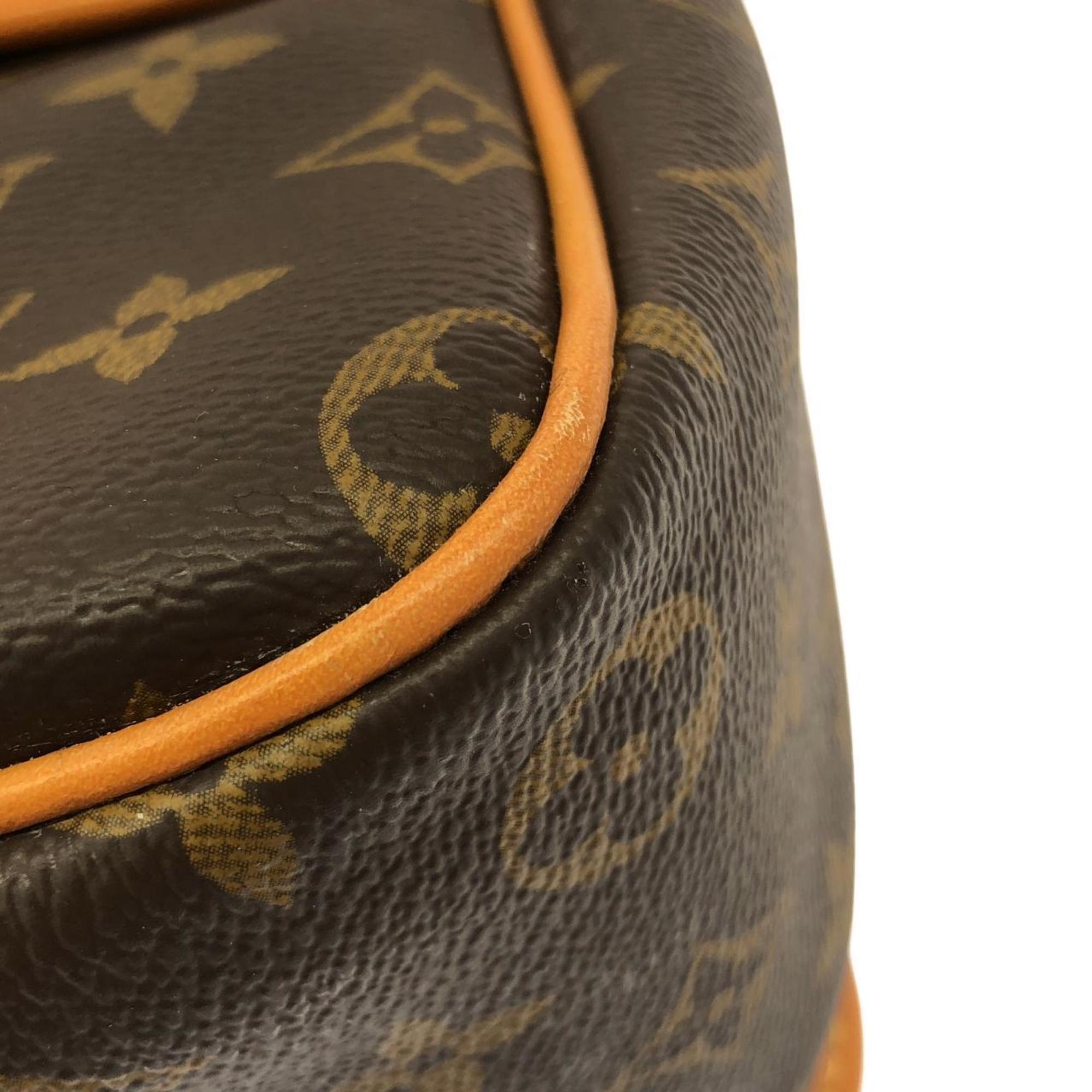 Louis Vuitton Brown Coated Canvas Shoulder Bag