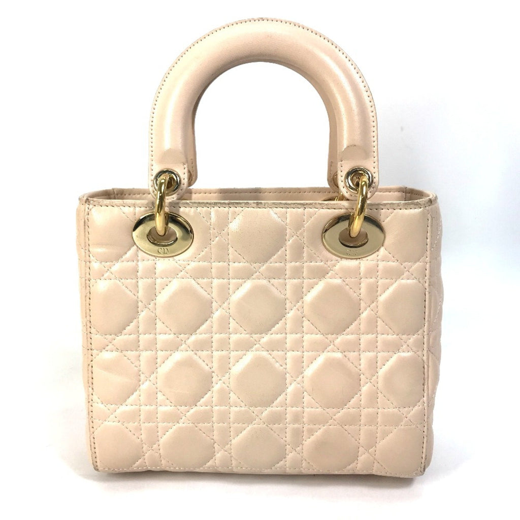 Christian Dior Beige Leather Handbag (Pre-Owned)