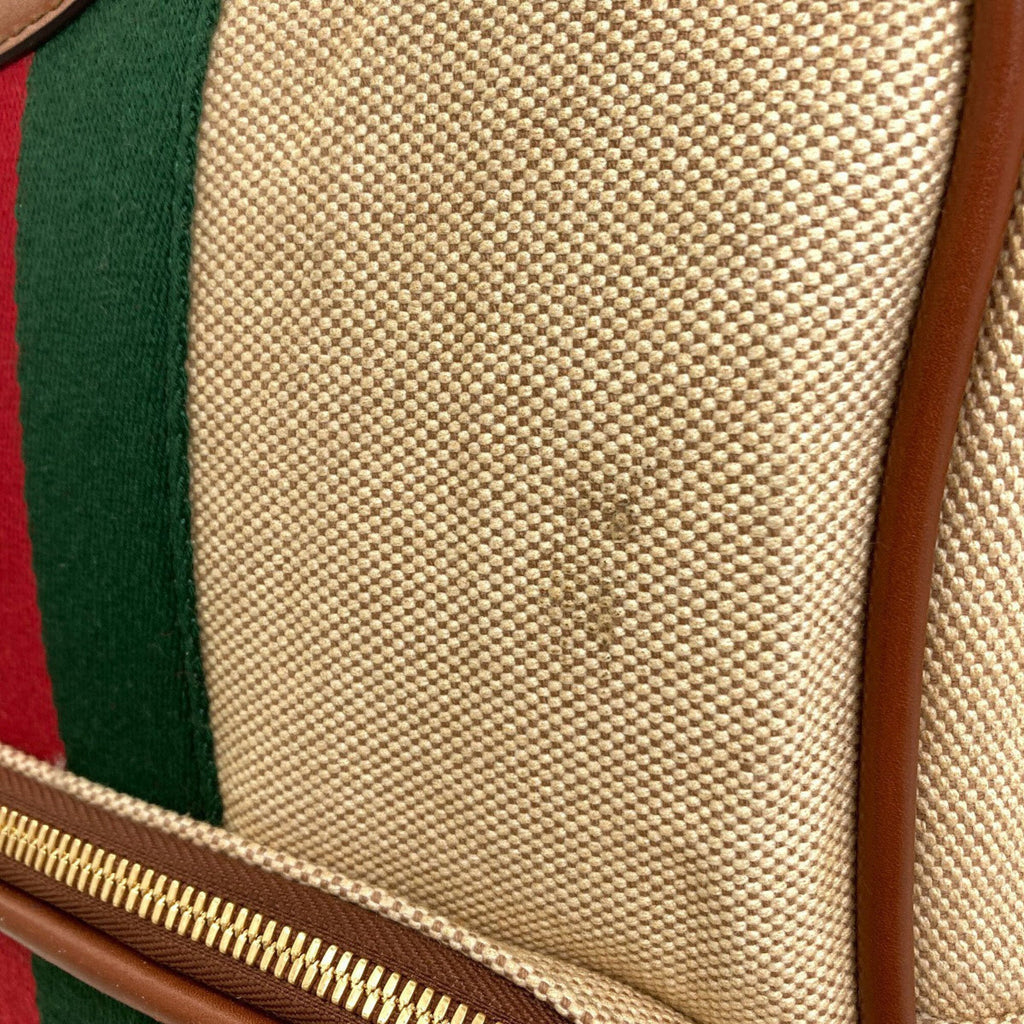 Gucci Brown Canvas Backpack (Pre-Owned)