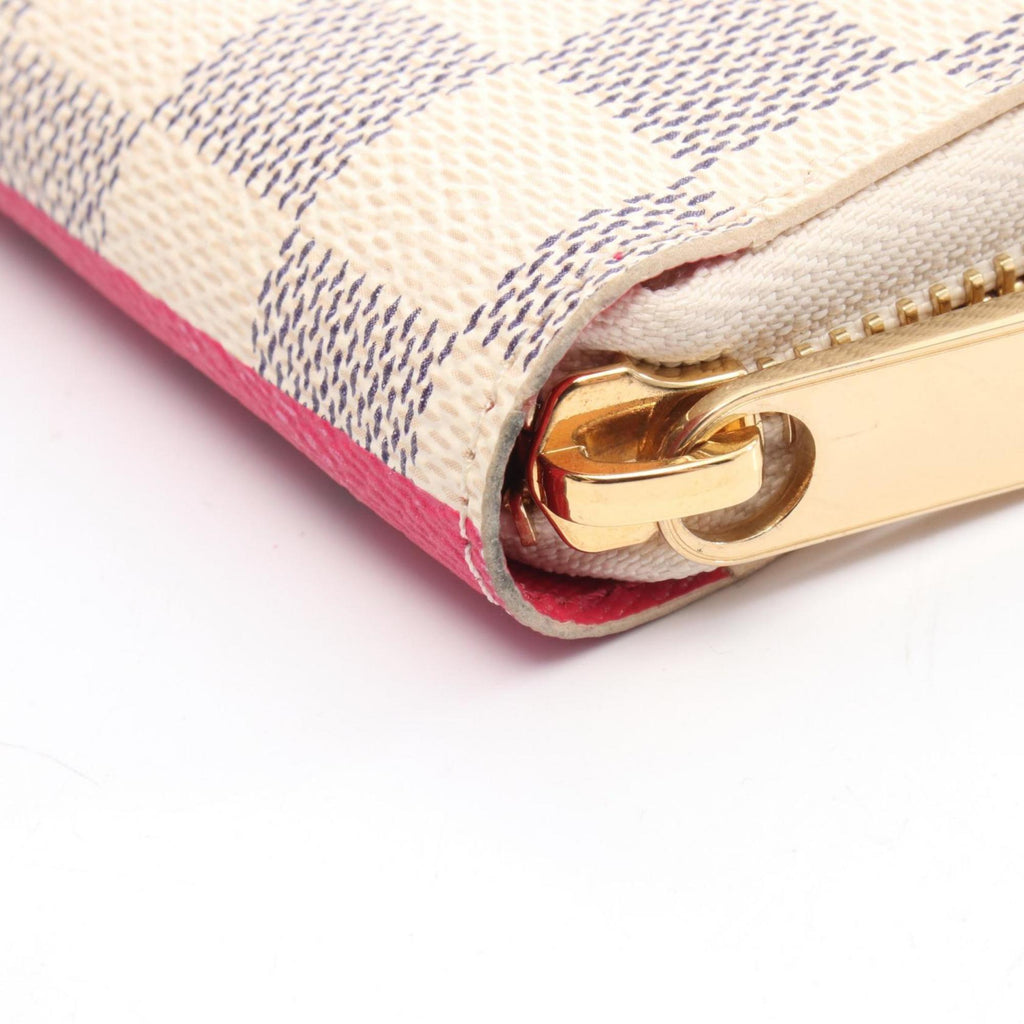 Louis Vuitton Multicolor Multi-Color White Pvc Damier Azur Long Wallet