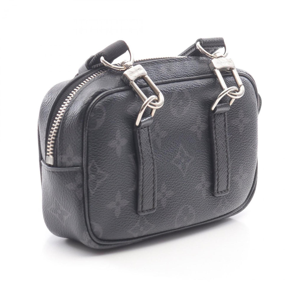 Louis Vuitton Black Coated Canvas Leather Fanny Pack Pochette