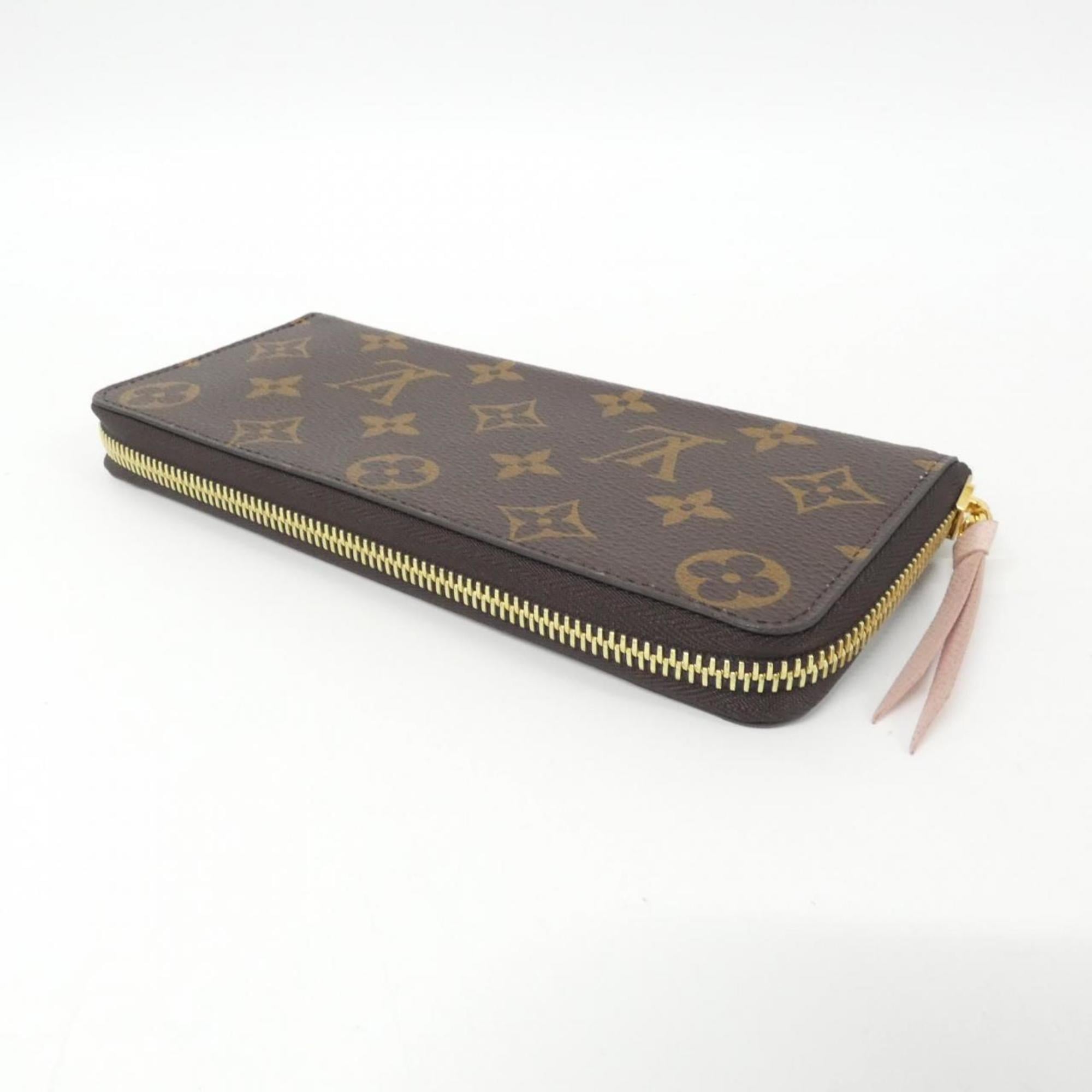 Louis Vuitton Marron Rose Ballerine Coated Canvas Long Wallet