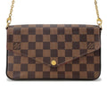 Louis Vuitton Damier Damier Canvas Ebene Red Color Pochette