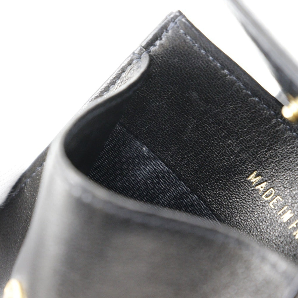 Chanel Black Leather Coin Purse/Coin Case