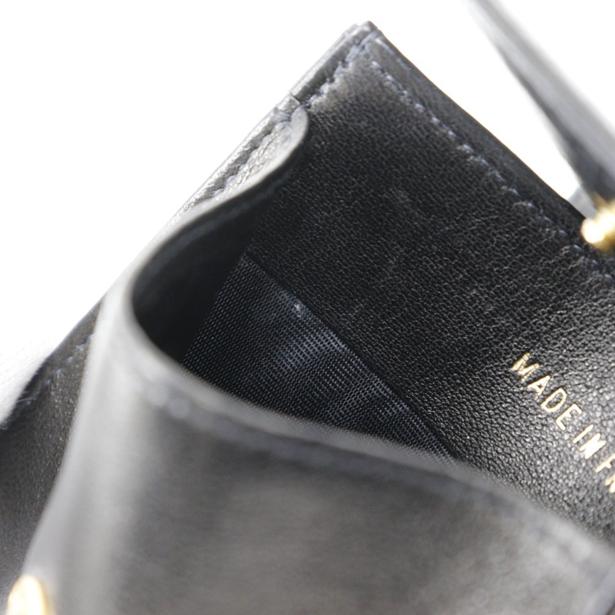 Chanel Black Leather Coin Purse/Coin Case