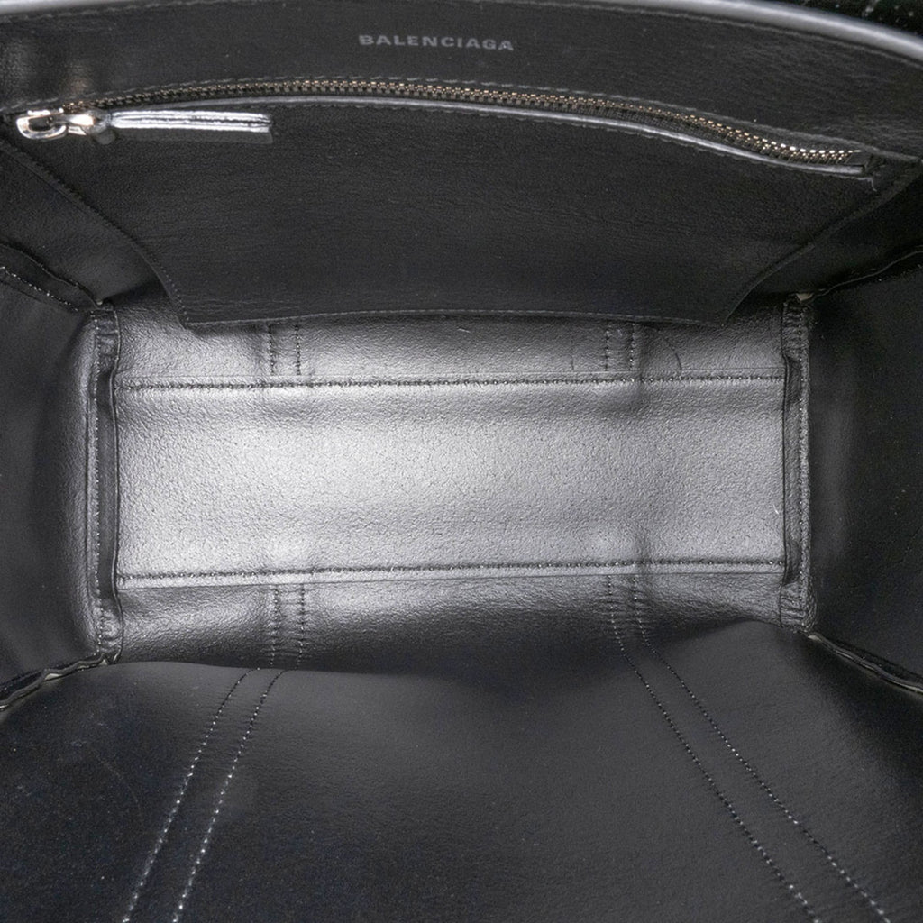 Balenciaga White Leather Shoulder Bag Tote