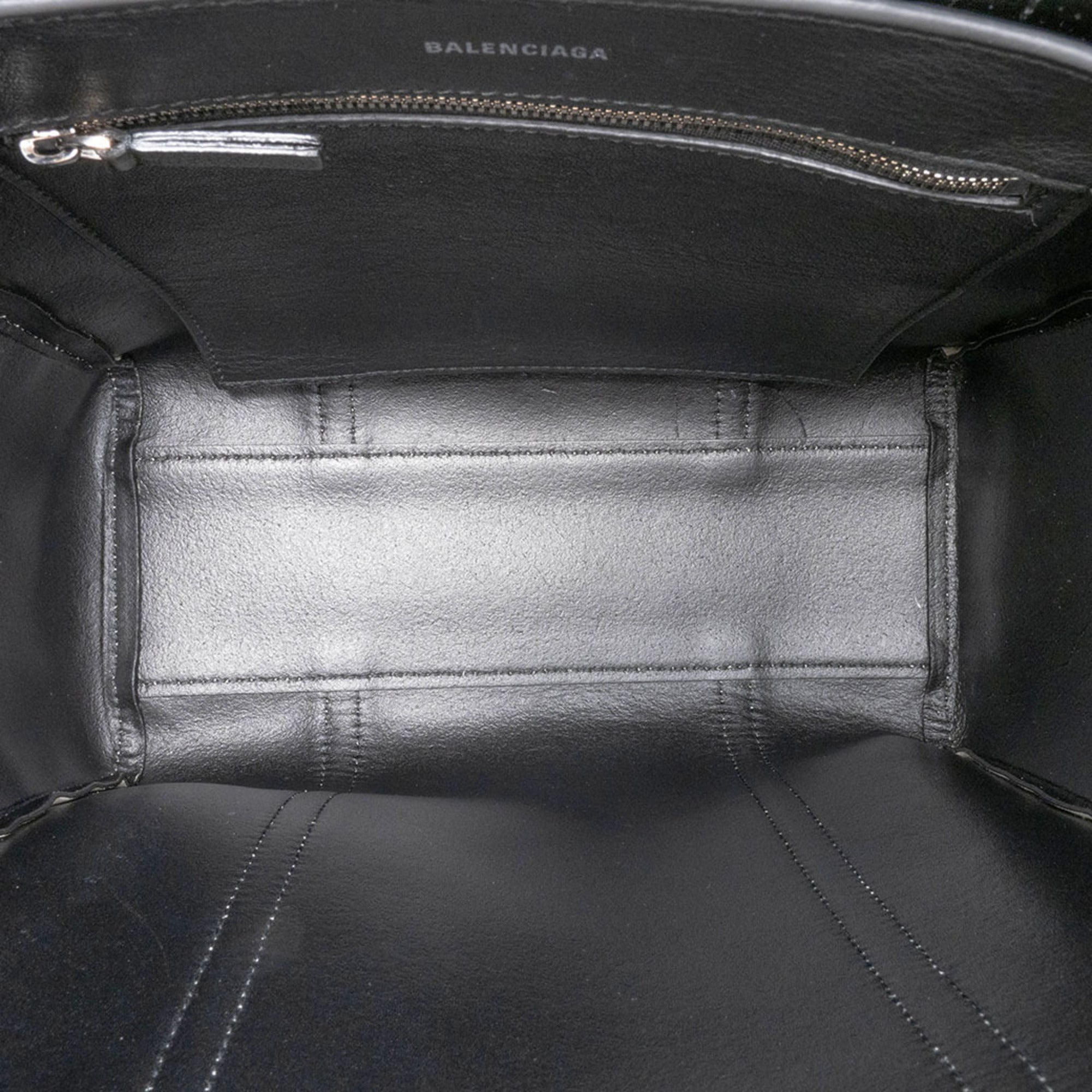 Balenciaga White Leather Shoulder Bag Tote