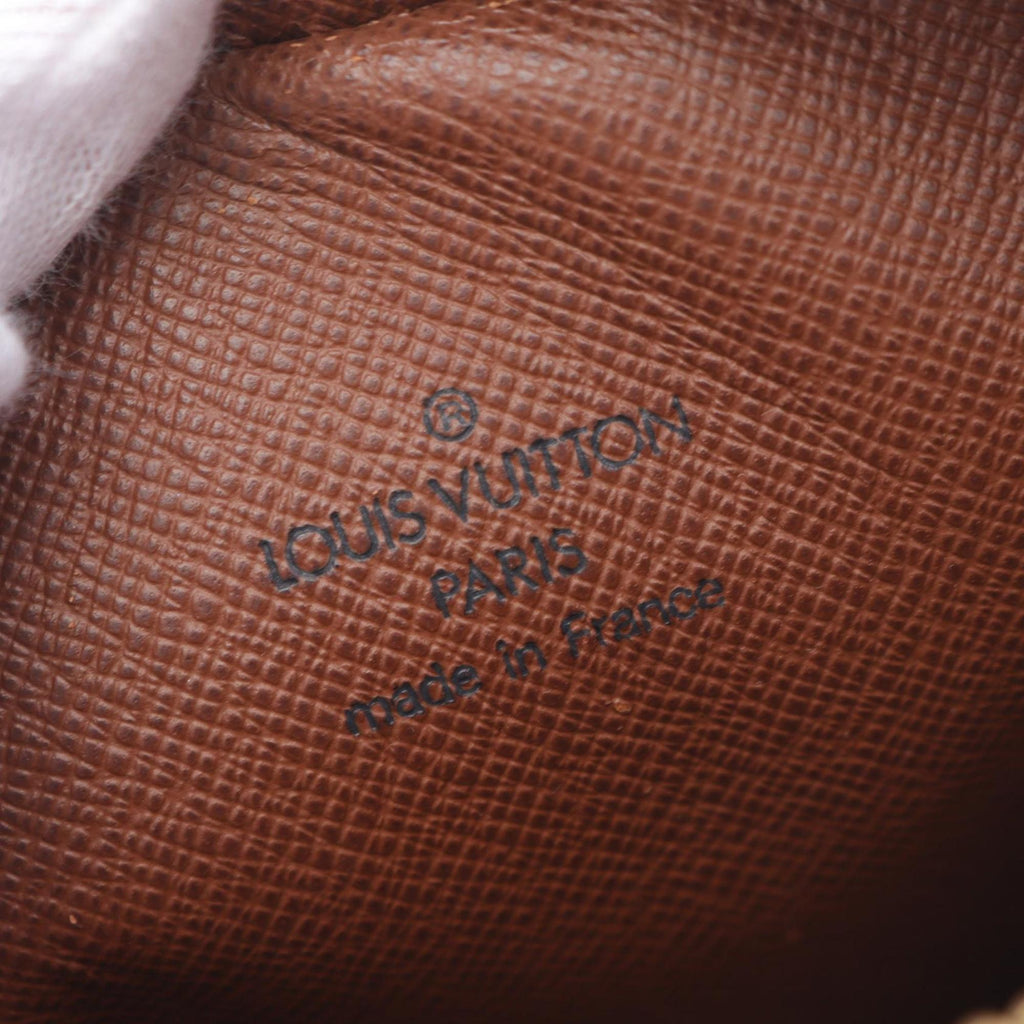 Louis Vuitton Brown Pvc Coated Canvas Leather Shoulder Bag