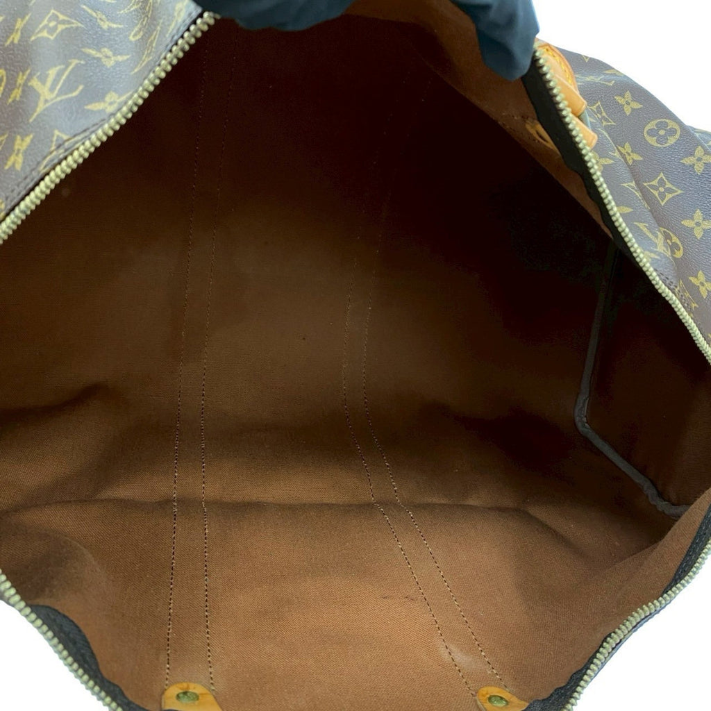 Louis Vuitton Brown Leather Pvc Boston Bag