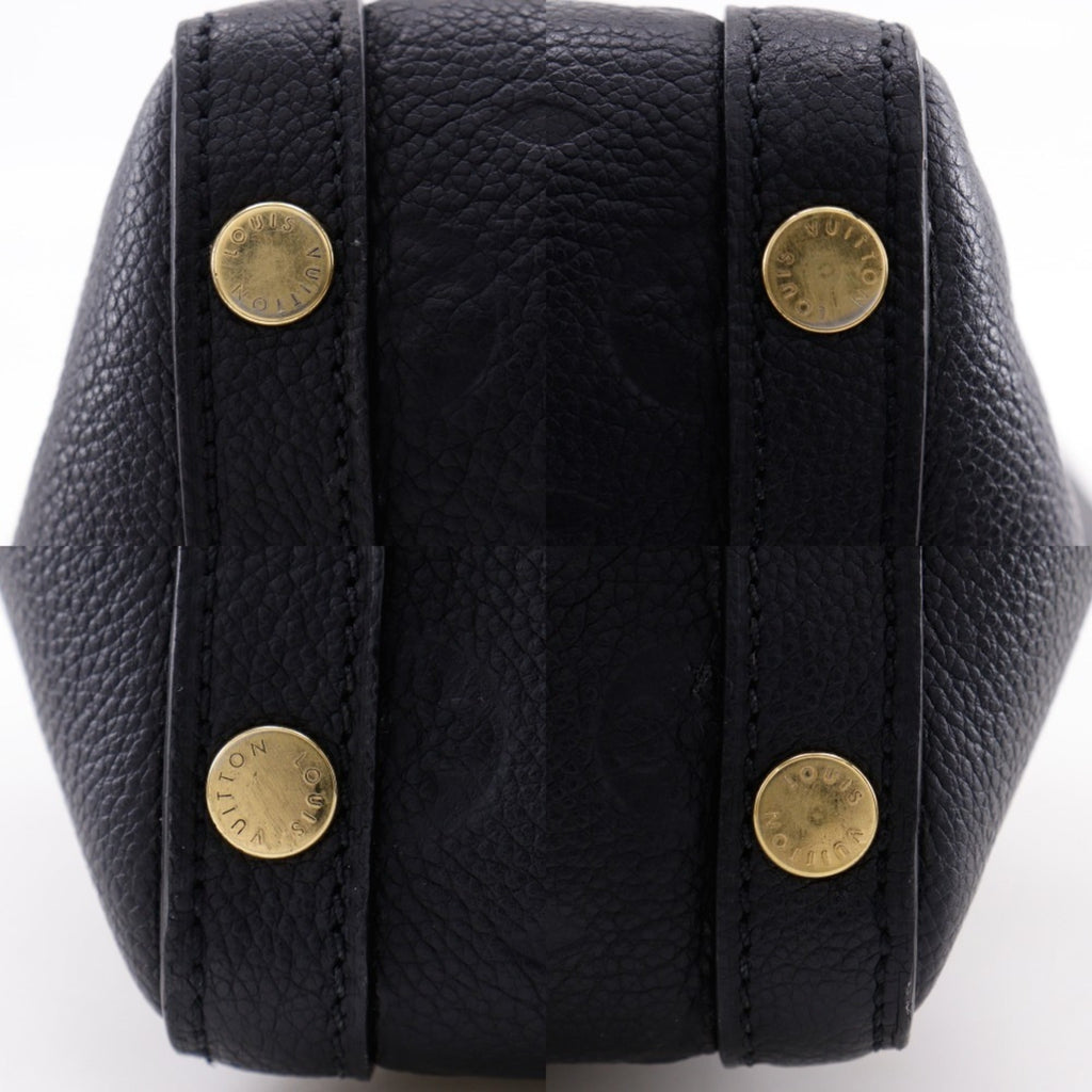 Louis Vuitton Black Noir Monogram Empreinte Handbag