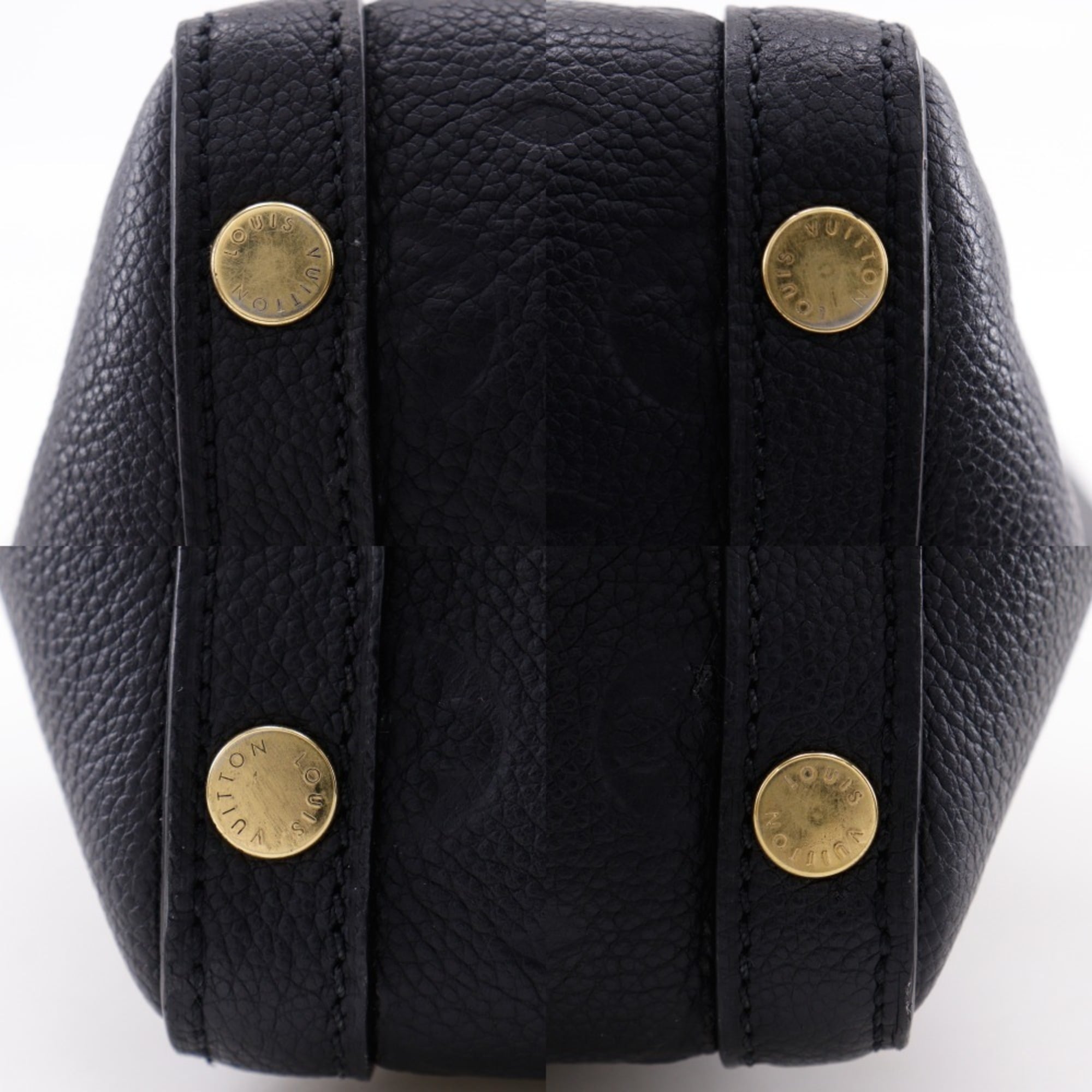 Louis Vuitton Black Noir Monogram Empreinte Handbag