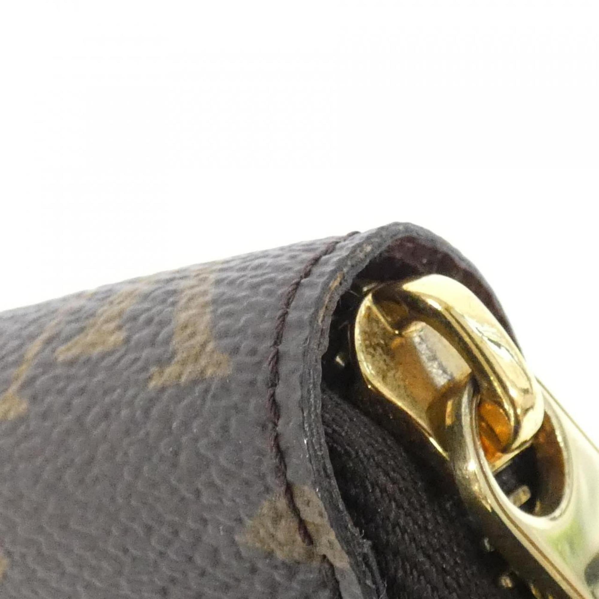 Louis Vuitton Marron Coated Canvas Long Wallet