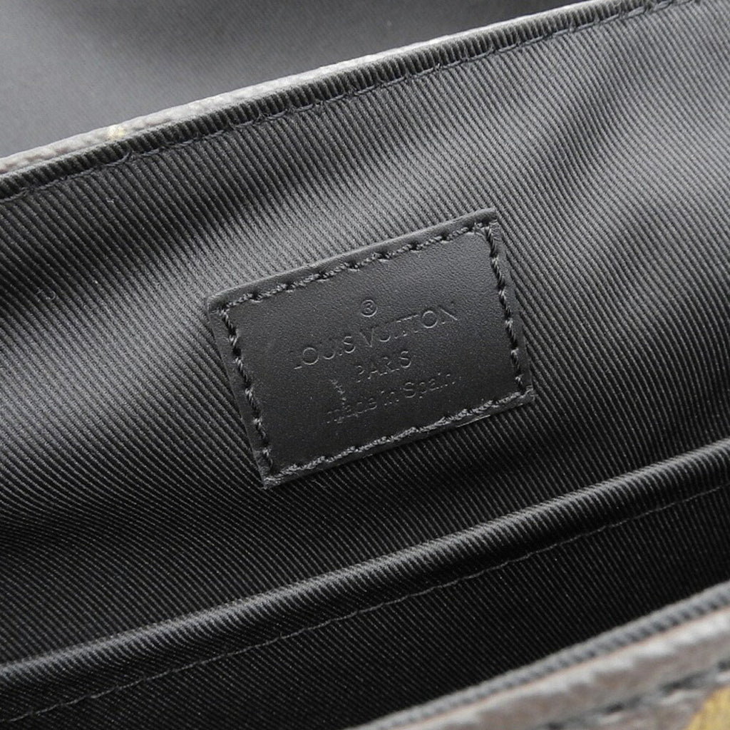 Louis Vuitton Monogram Macassar Black Monogram Macassar Pvc Leather Shoulder Bag
