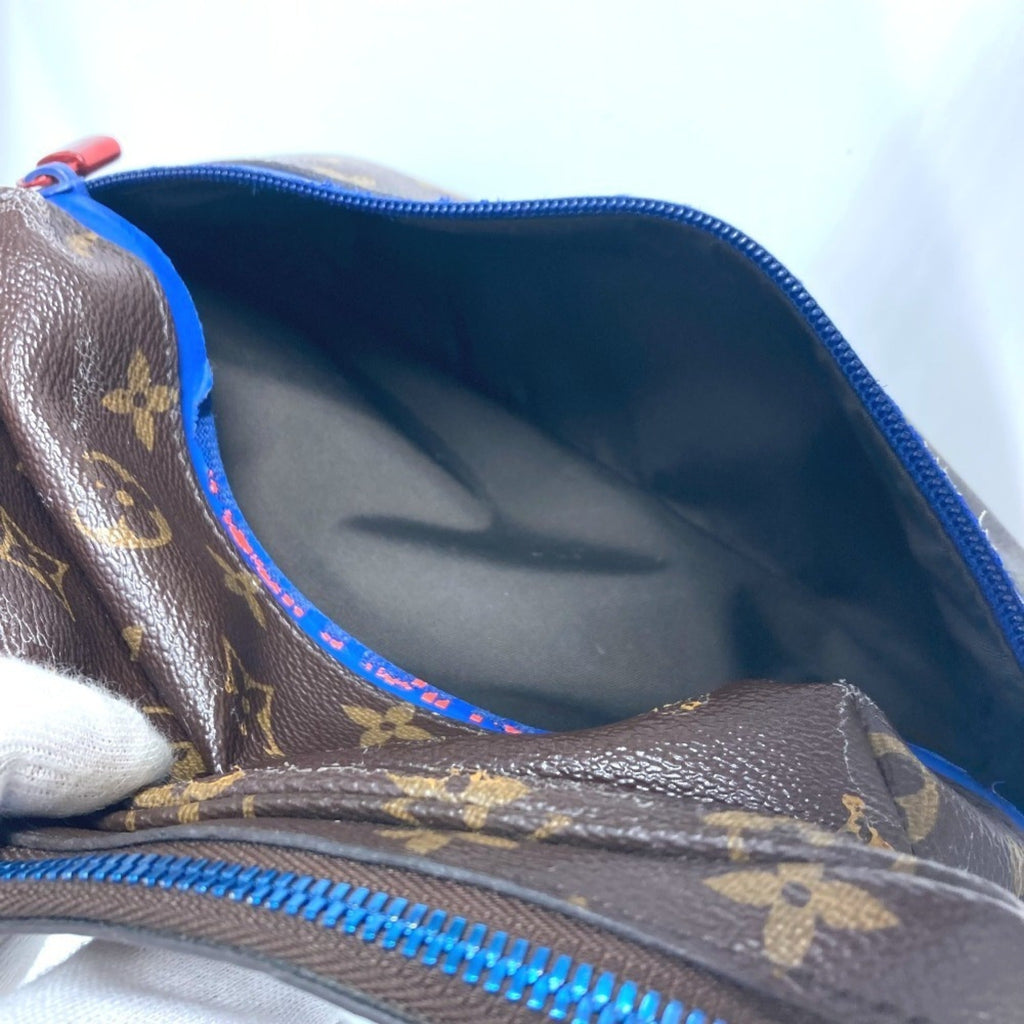 Louis Vuitton Monogram Blue Brown Monogram Shoulder Bag