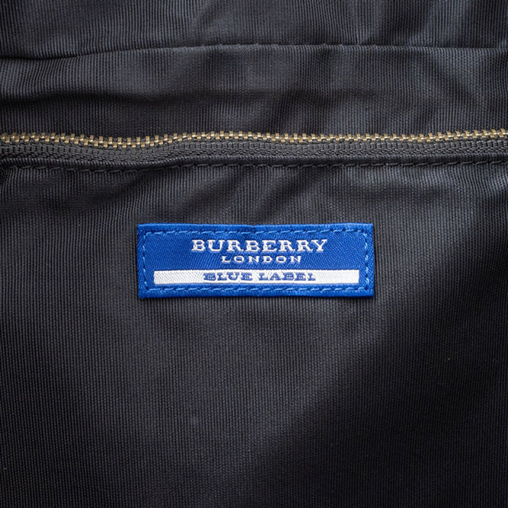 Burberry Black Canvas Leather Shoulder Bag